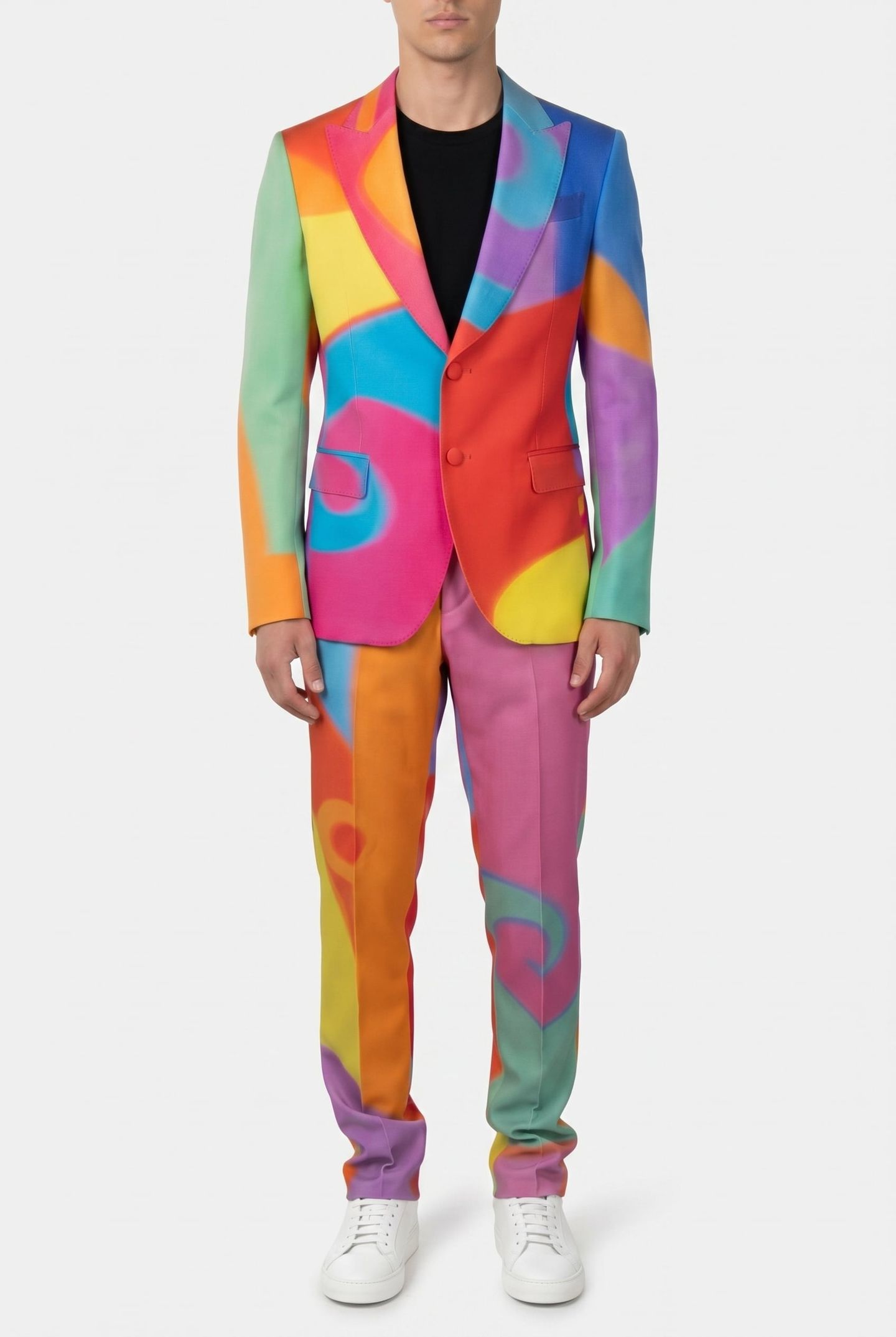 GREY SUIT MULTICOLOR 1
