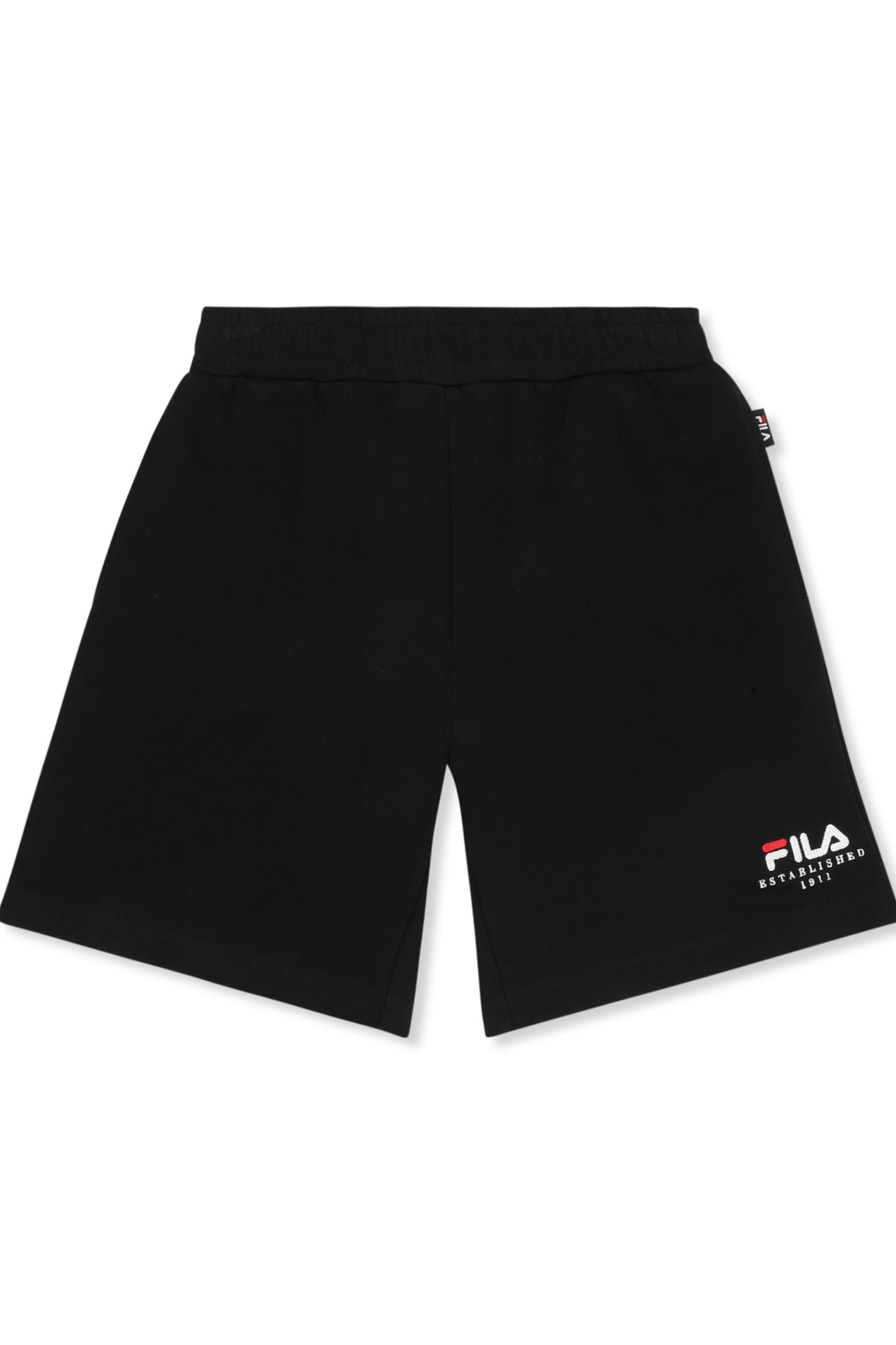 CARISIO REGULAR LOGO SWEAT SHORTS BLACK 1