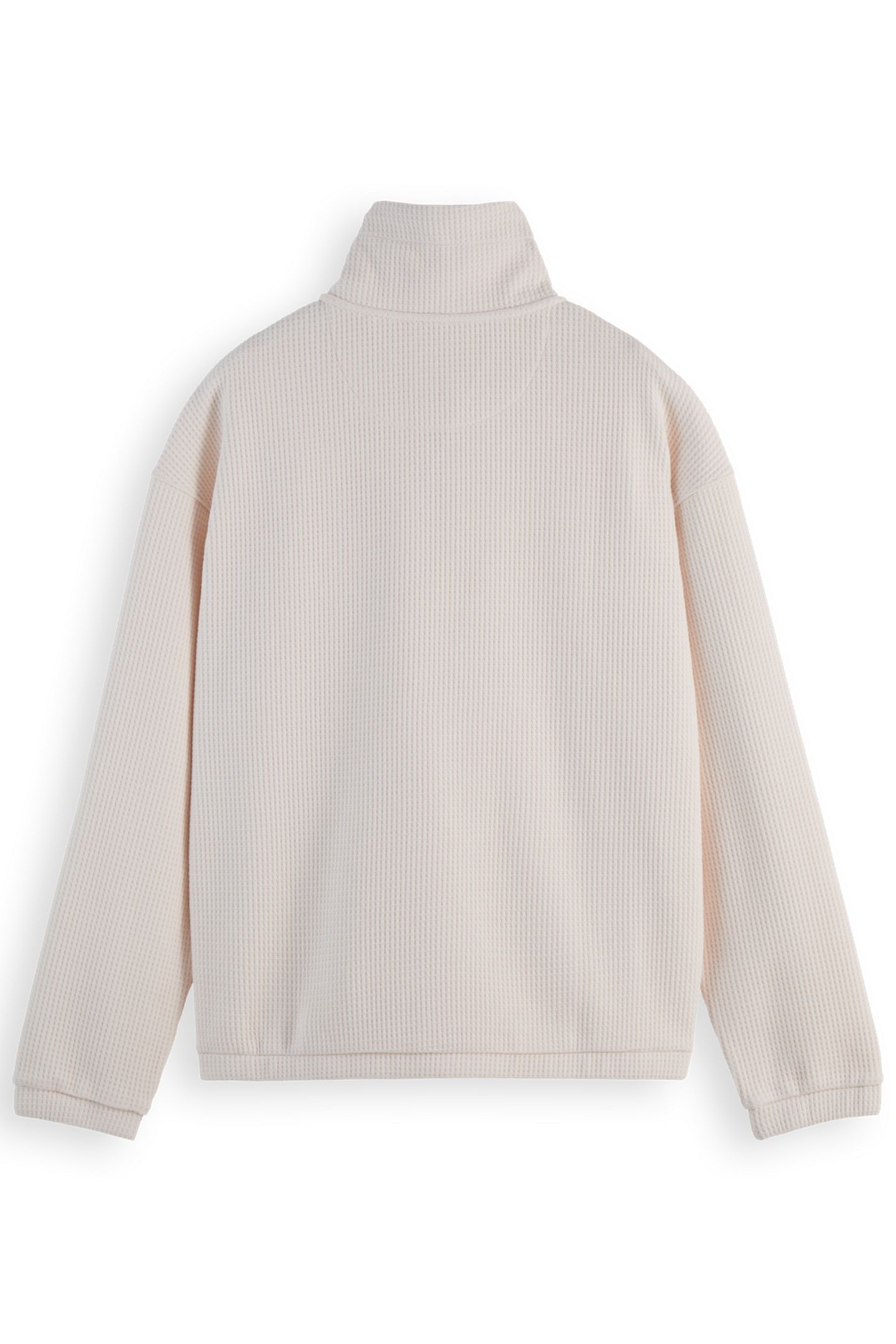 WAFFLE HALF-ZIP SWEATSHIRT SWAN 2