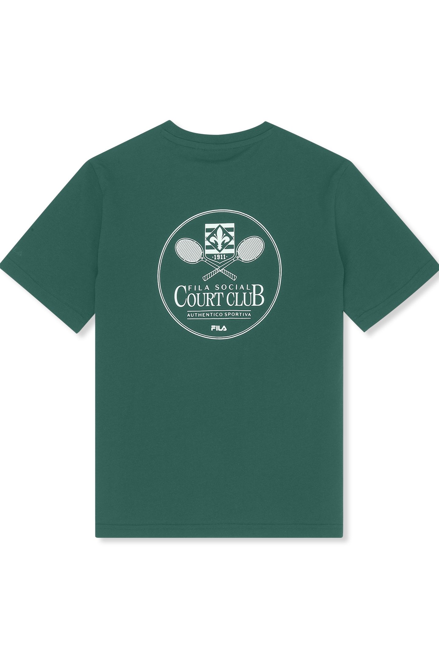 MONTANELLI LOOSE GRAPHIC T-SHIRT POSY GREEN 2
