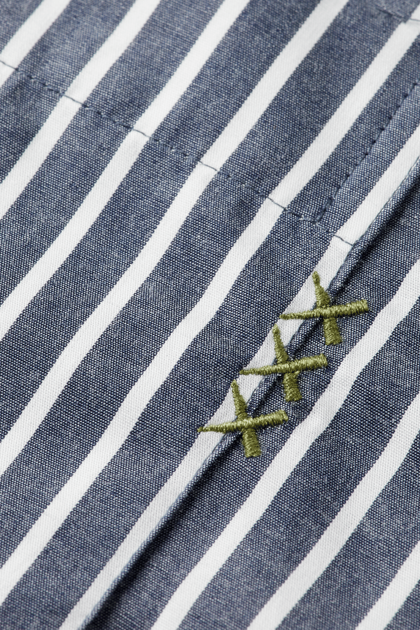 STRIPED RELAXED-FIT POPLIN SHIRT SKY CAPTAIN STRIPES 7
