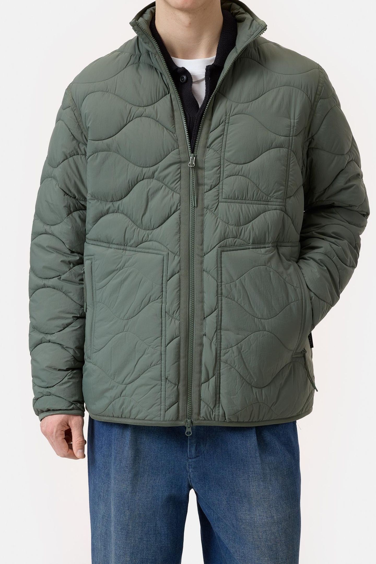QUILTED JACKET OLIVE GREEN 2