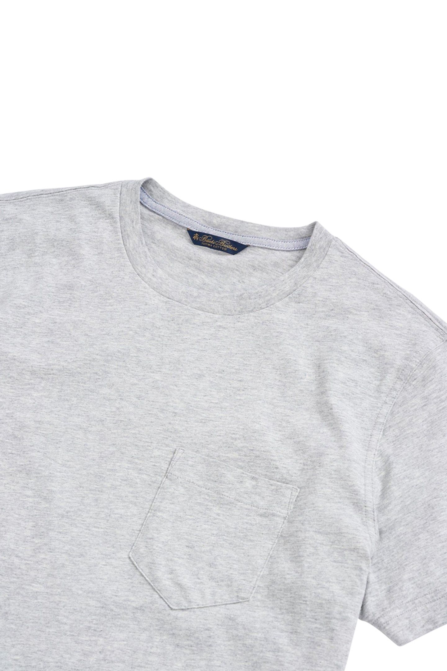 SUPIMA CREWNECK COTTON T-SHIRT GREY 7