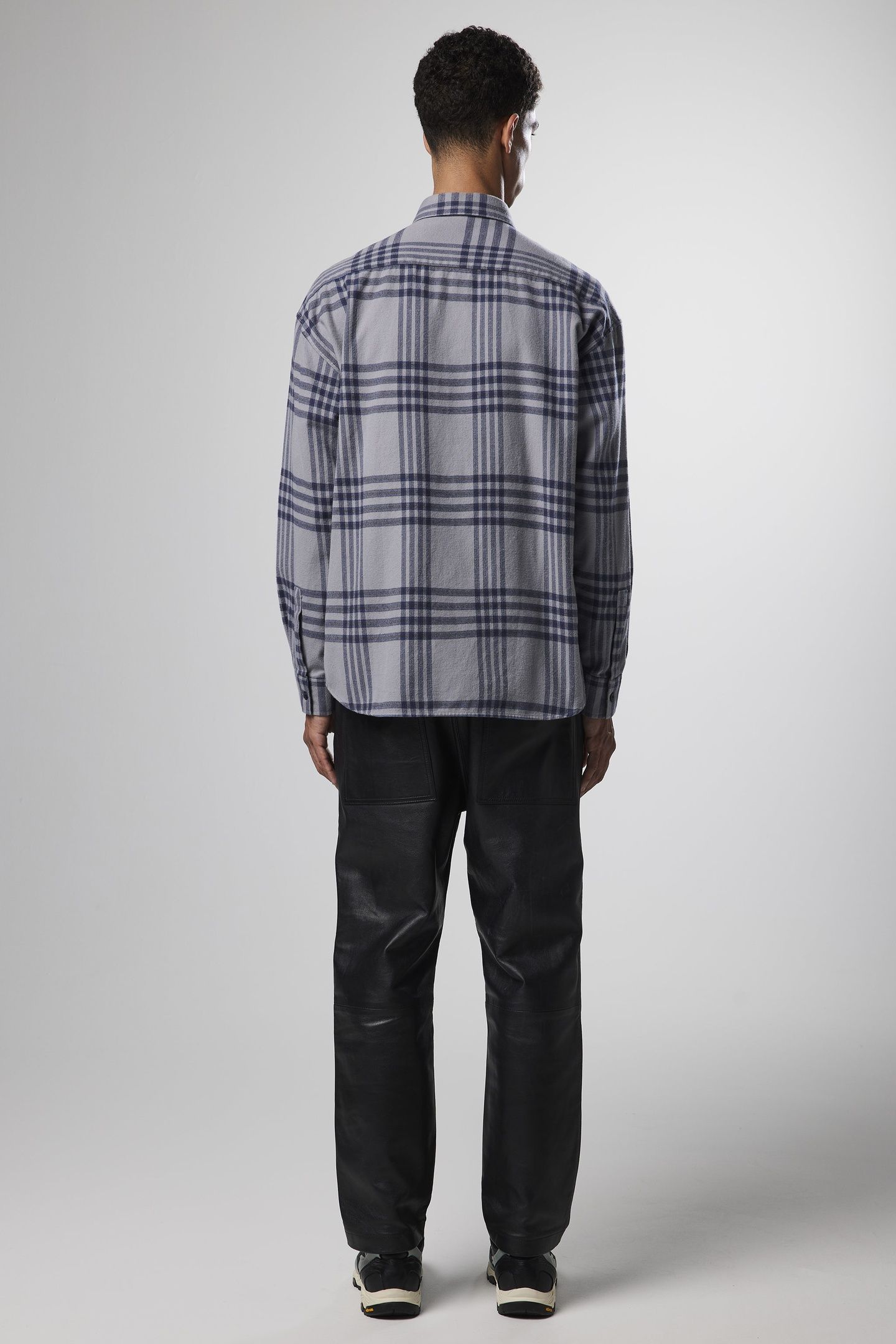 DEON WESTERN 5219 - LONG FIT SHIRT - GREY CHECK 2
