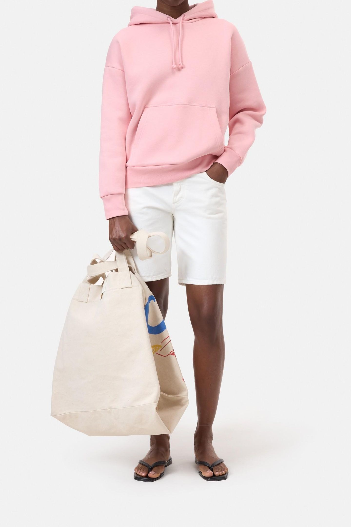 LOGO HOODIE BLUSH PINK 1