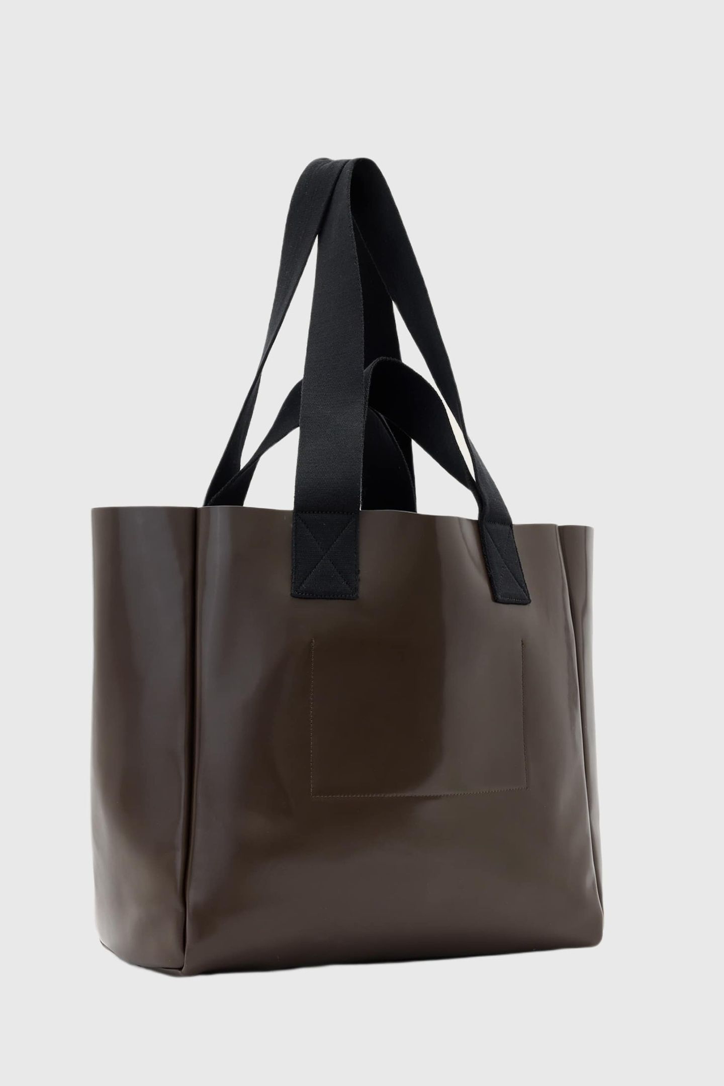 IZZY LEATHER TOTE FANGO BROWN 2