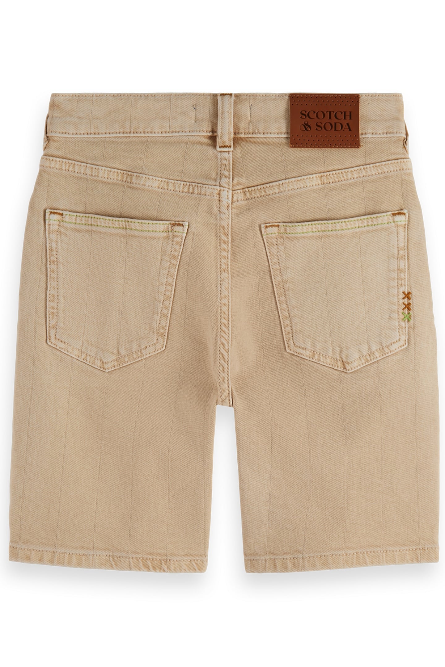 BOY THE PITCH LOOSE DENIM SHORTS GARMENT DYE DESERT SAND 2