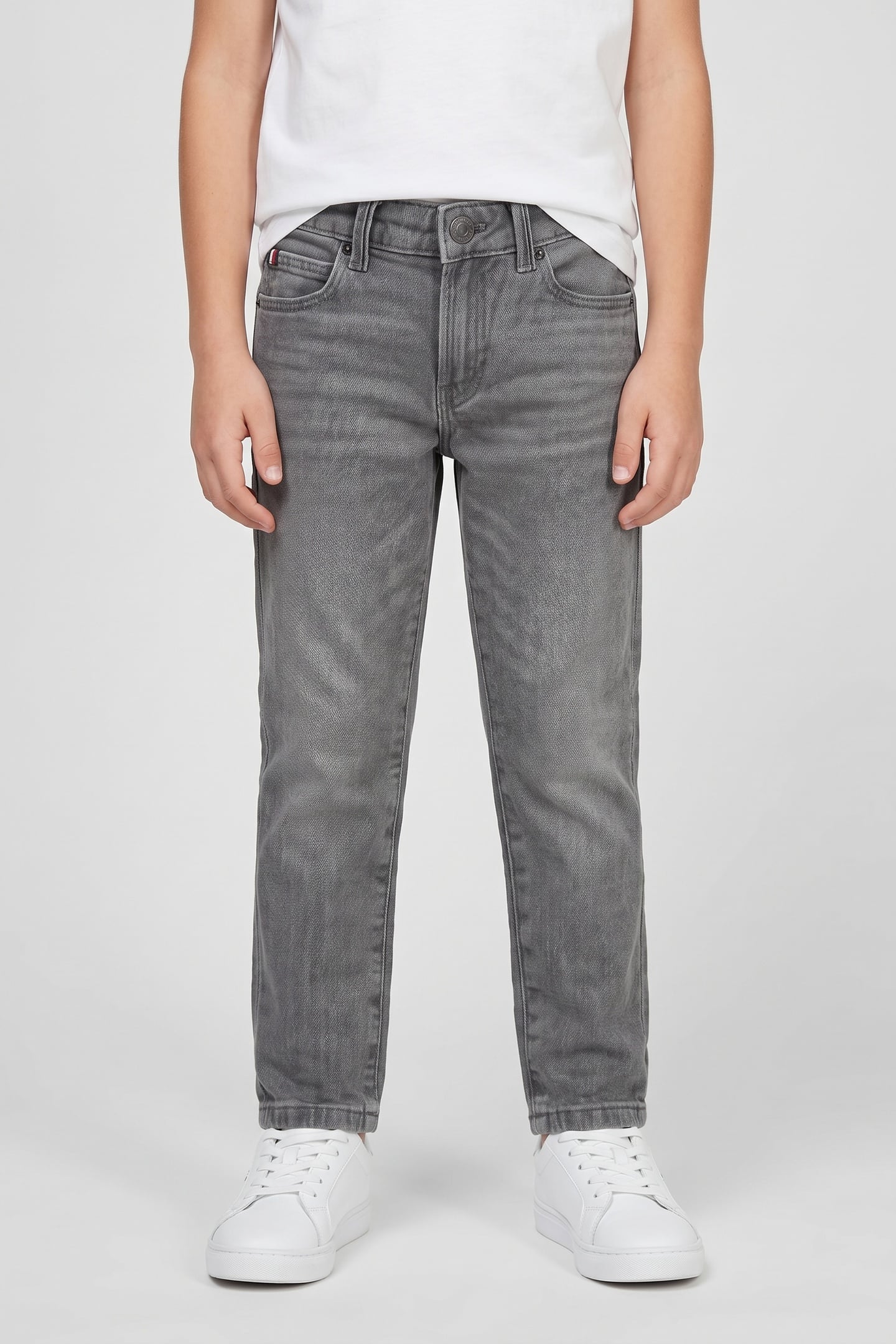 BOYS STRAIGHT GREY JEANS MID GREY 1