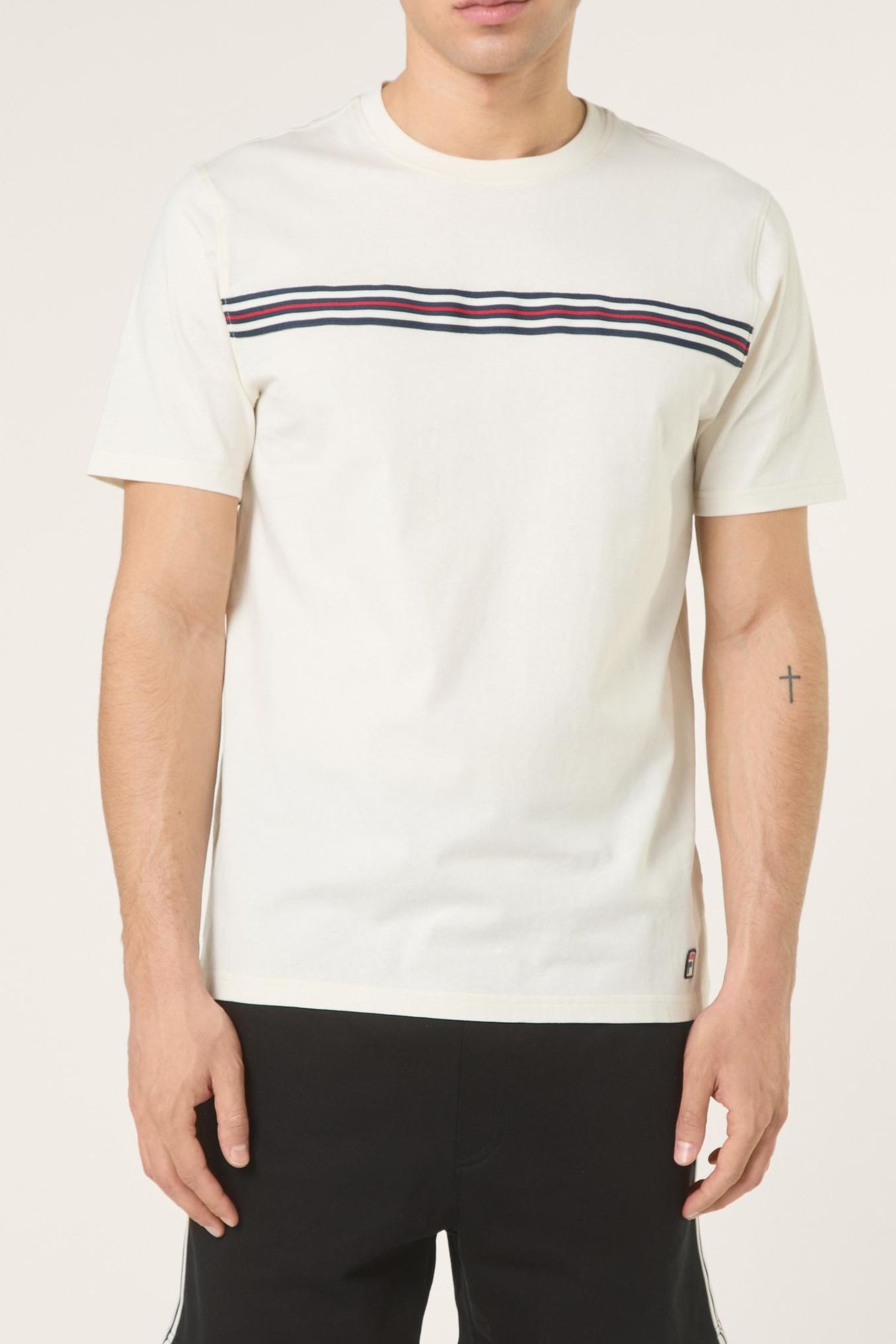 DIECIMO REGULAR HERITAGE TAPE T-SHIRT EGRET 1