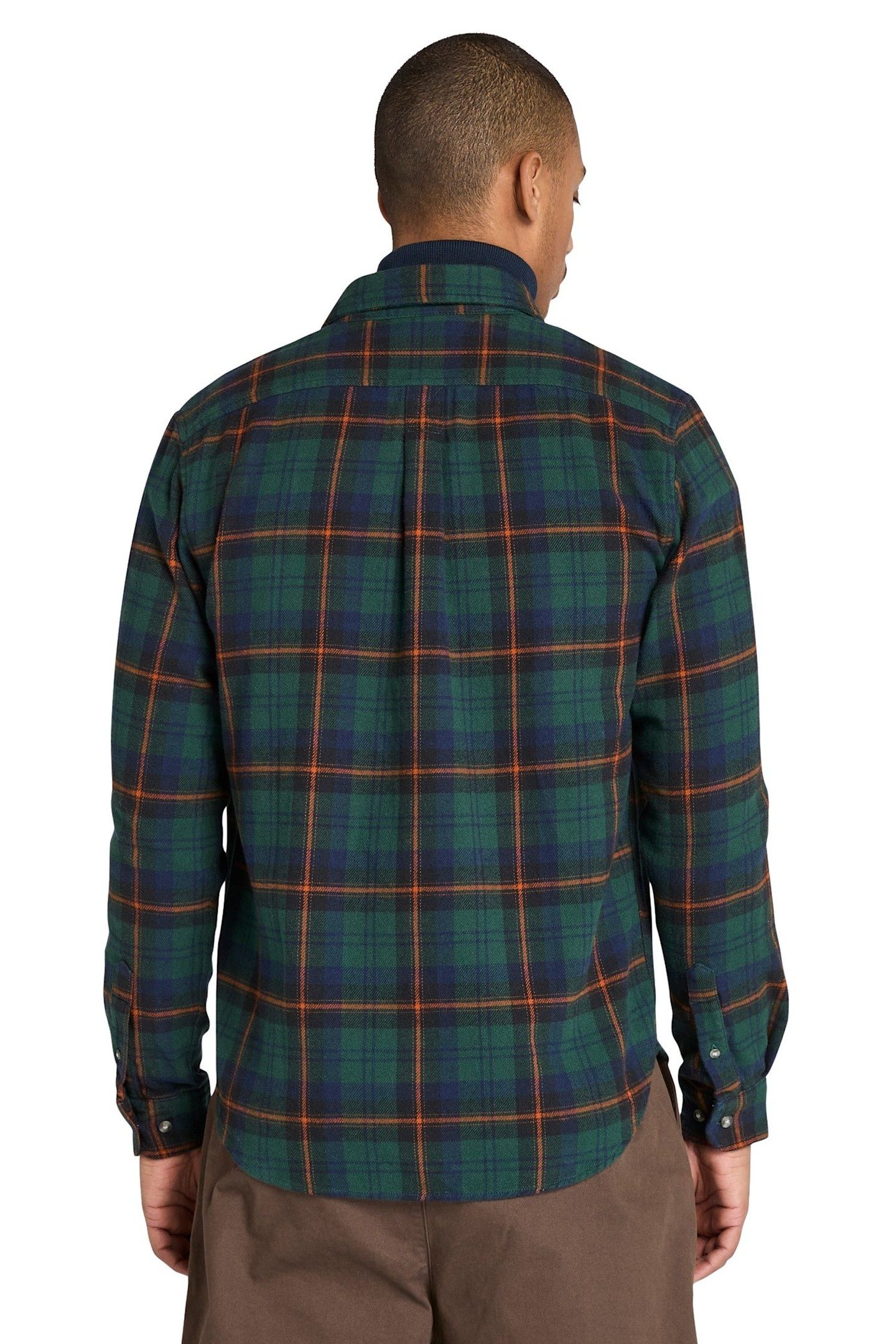 MIDWEIGHT FLANNEL CHECK SHIRT GREEN GABLES 3
