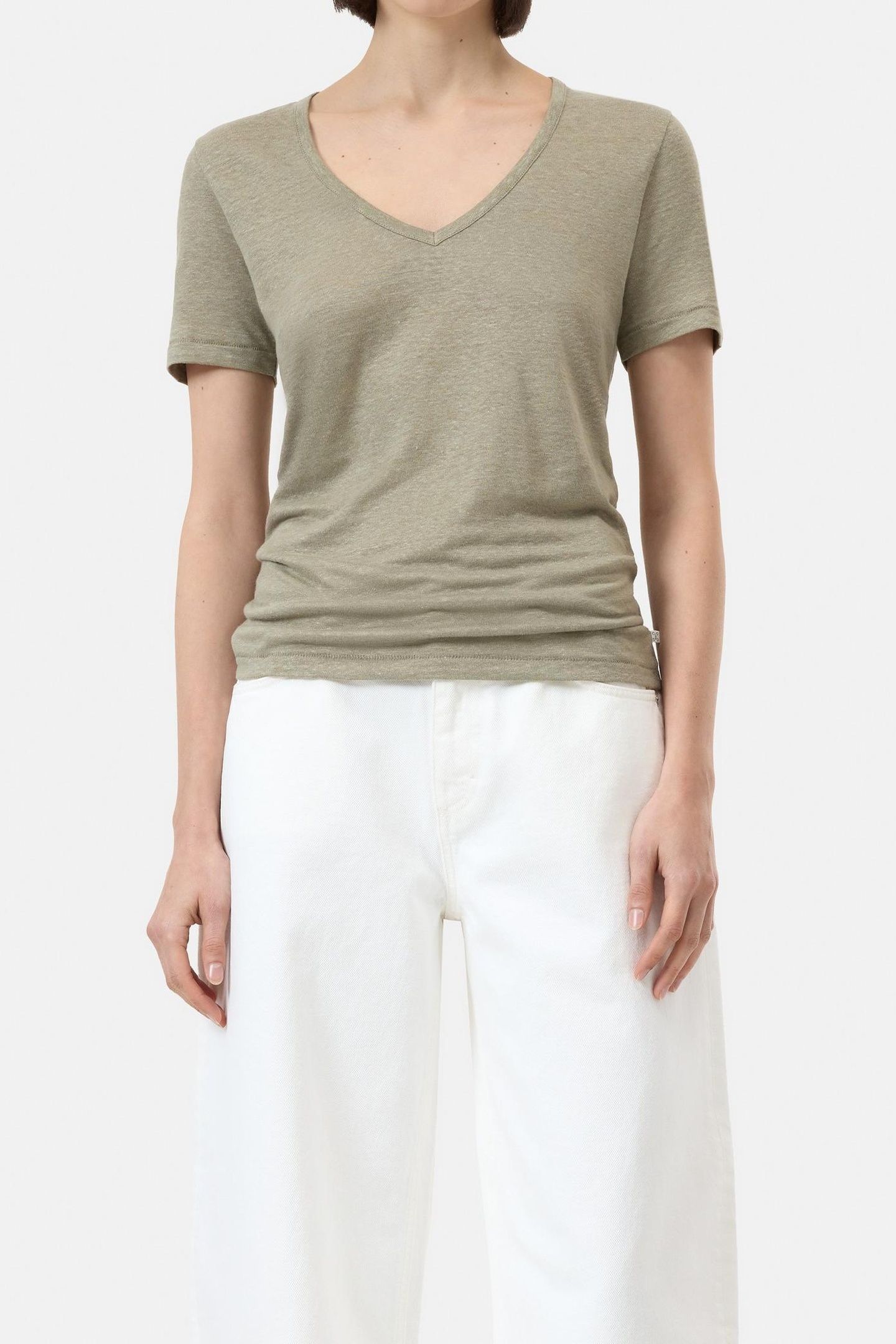 V-NECK CHINO GREEN 1