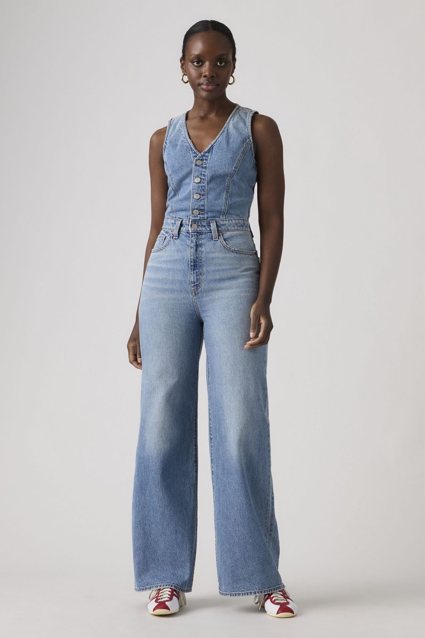 DENIM WIDE LEG LIGHTWEIGHT JUMPSUIT 1