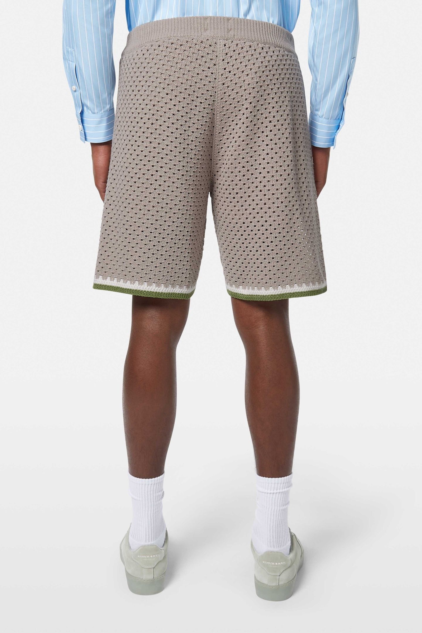 CROCHET KNITTED SHORT HIGHWAY GREY 3