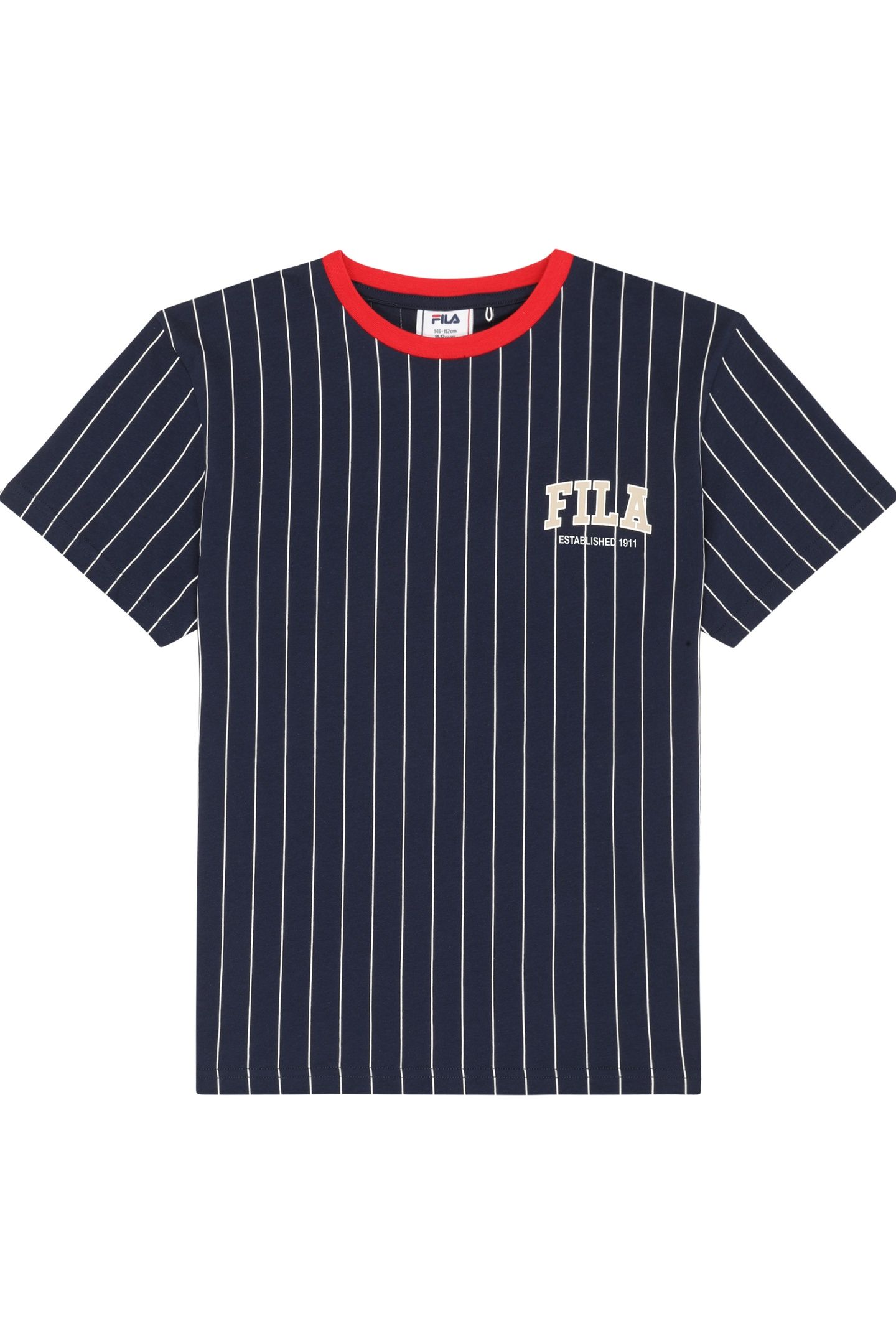 RIFREDI RELAXED GRAPHIC PINSTRIPED T-SHIRT BLACK IRIS / EGRE 1