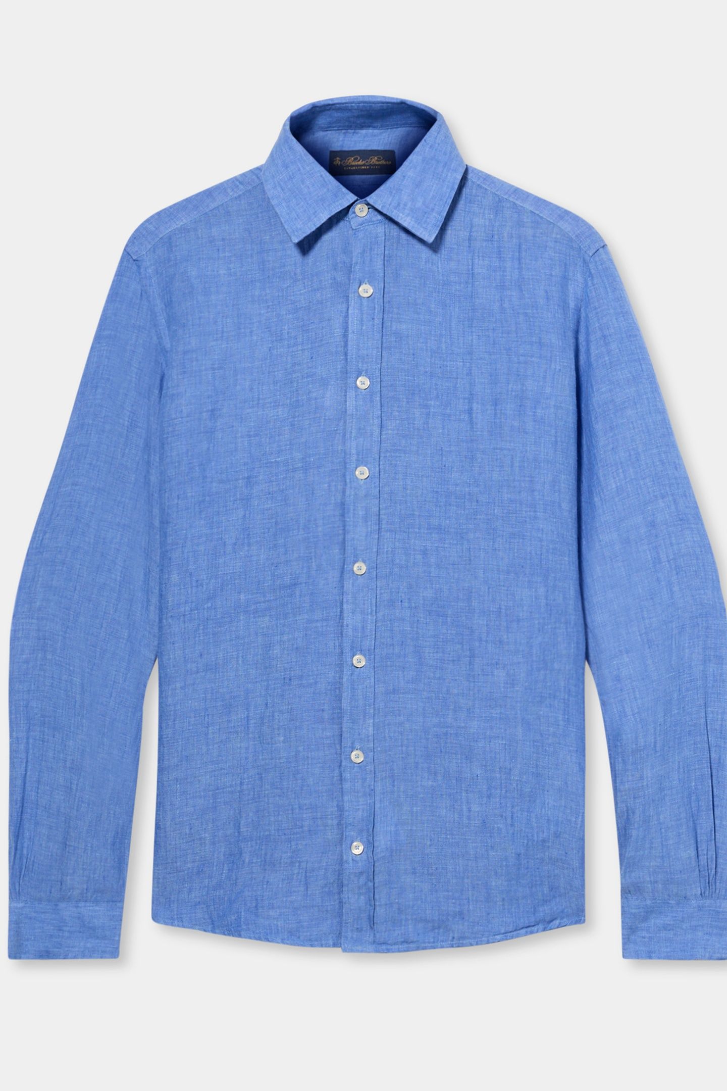 CLASSIC COLLAR SHIRT LINEN BLUE 3