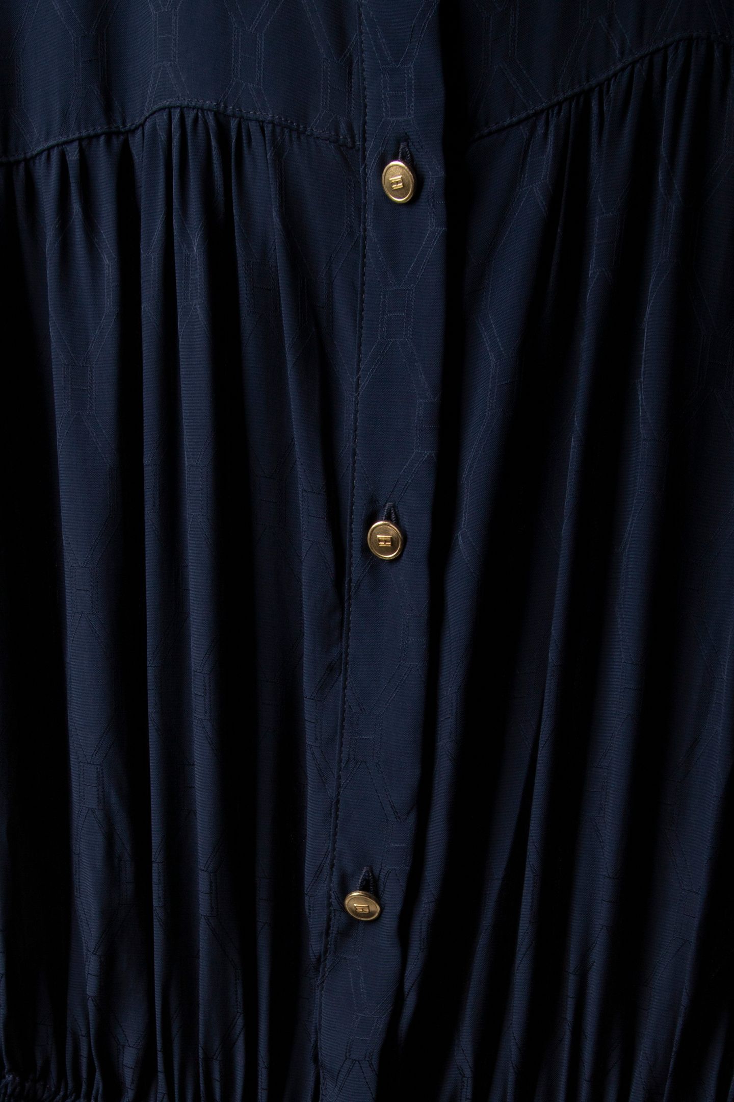 FLUID JACQUARD DRESS DARK NIGHT NAVY 4