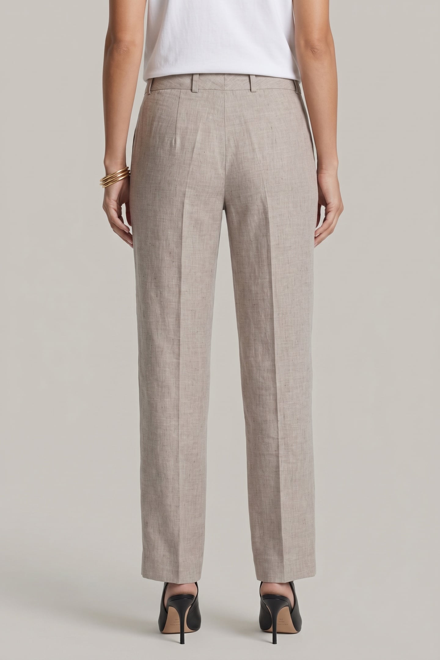 FRONT TROUSERS LINEN BEIGE 2