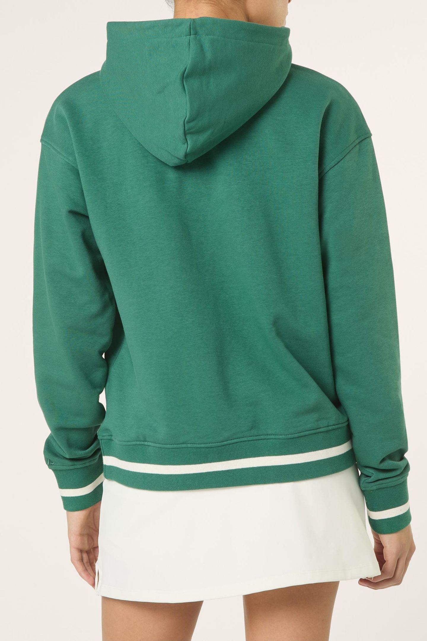 MARLIA RELAXED GRAPHIC HOODIE POSY GREEN 4
