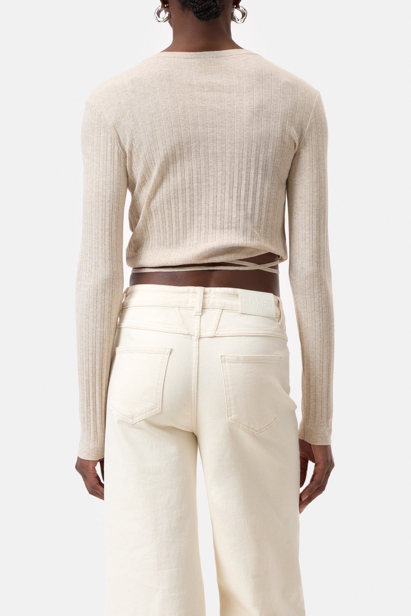 WRAP LONGSLEEVE SOFT BEIGE 3