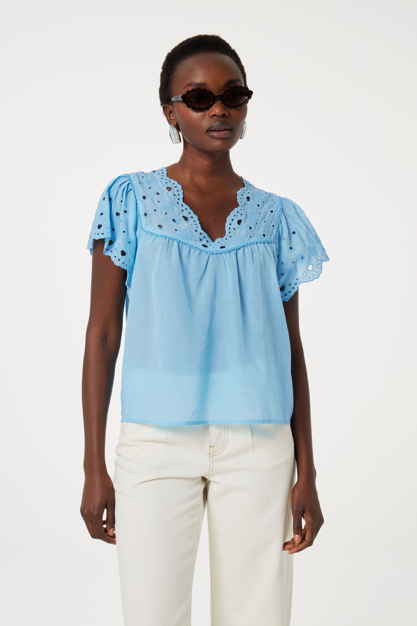 KRISTIN TOP POOL BLUE 1