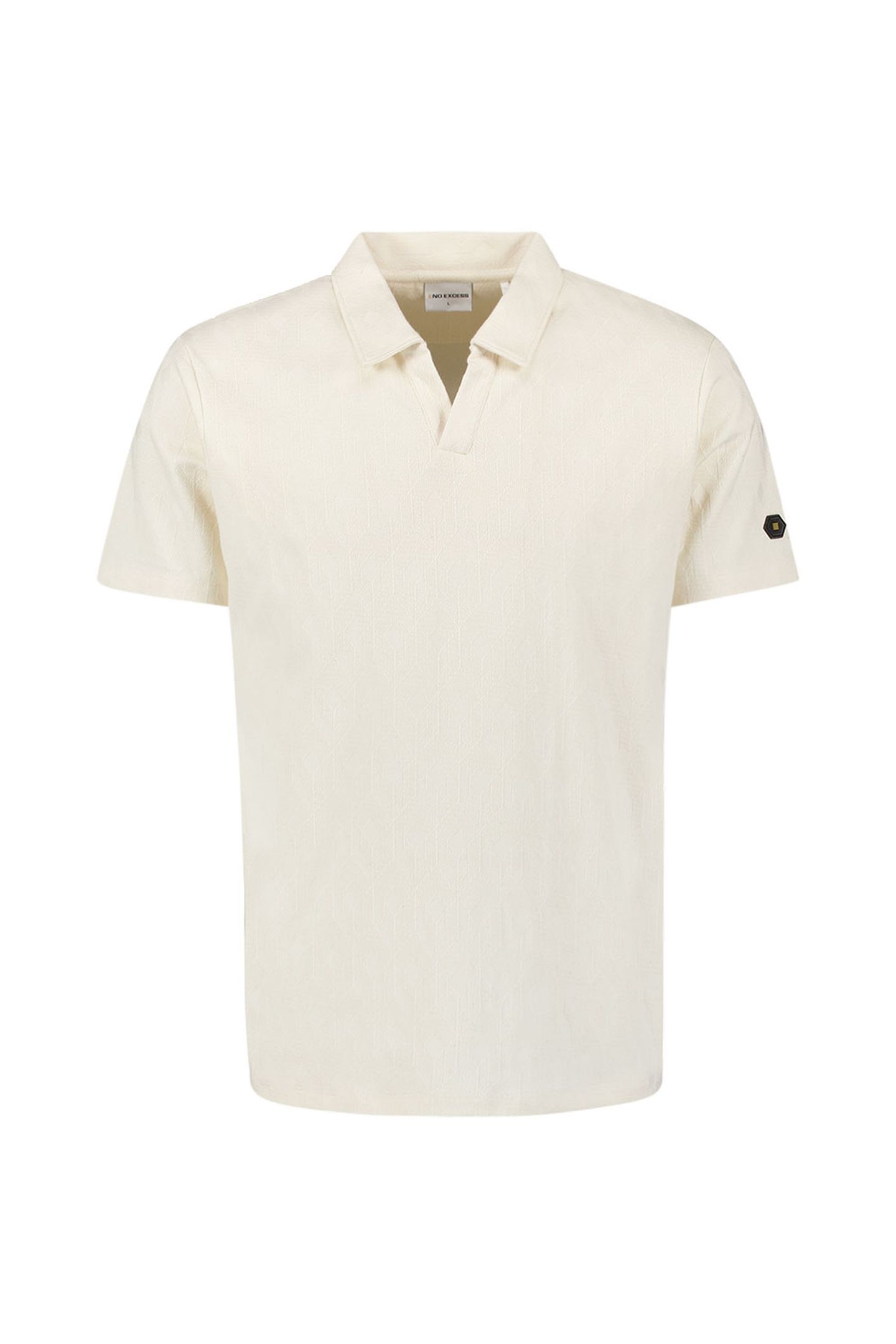 POLO V SOLID TERRY JACQUARD OFFWHITE 5