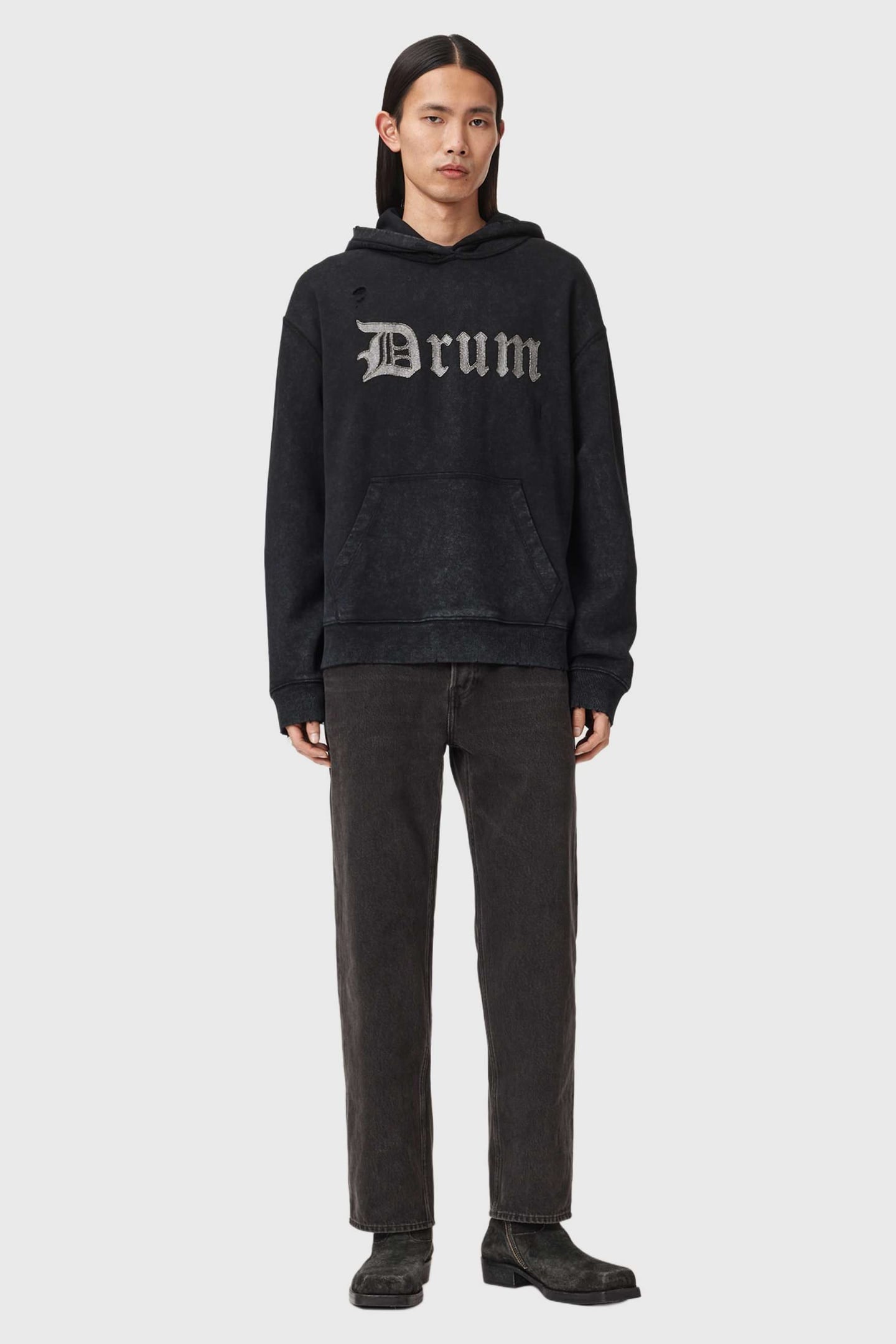 SNARE OTH HOODY WASHED BLACK 1