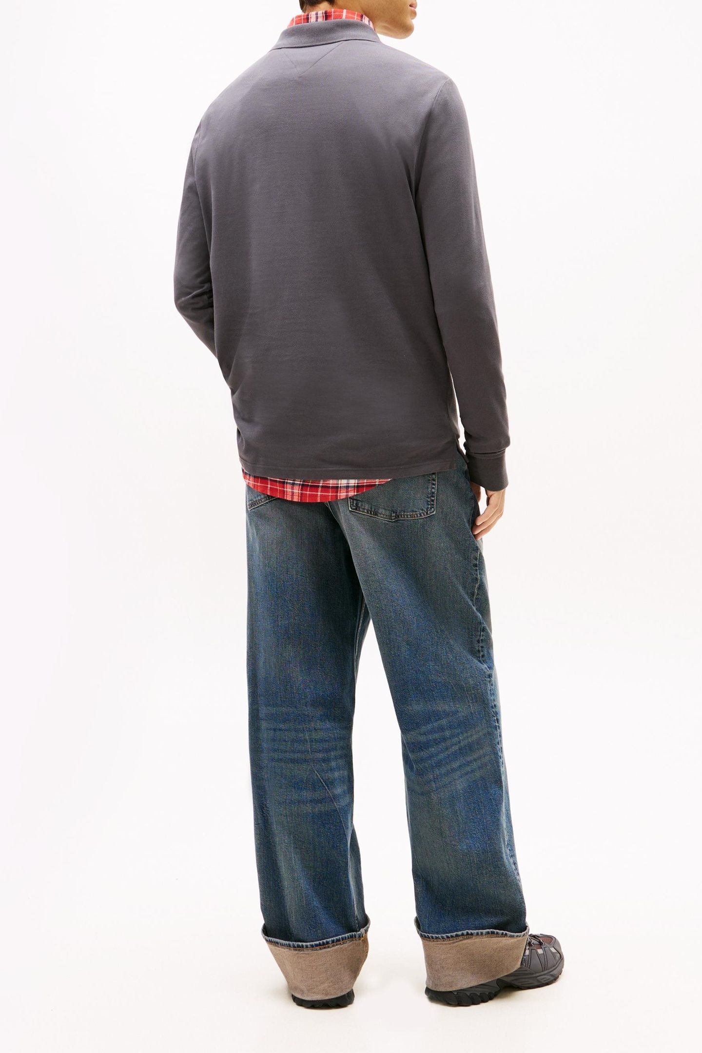 SLIM PLACKET POLO WASHED BLACK 3