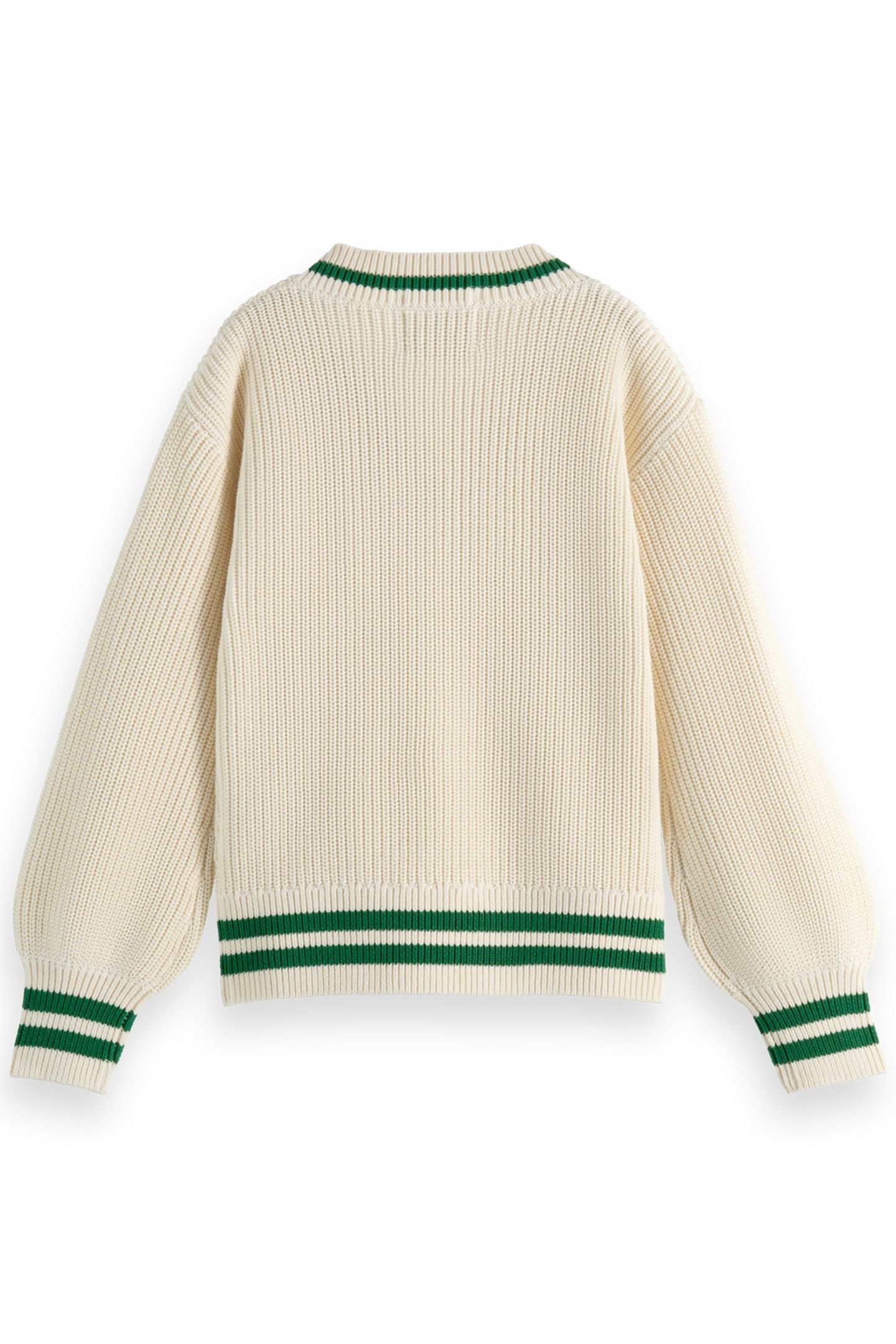 GIRL V-NECK PULLOVER WITH CHEST EMBROIDERY CALICO 2
