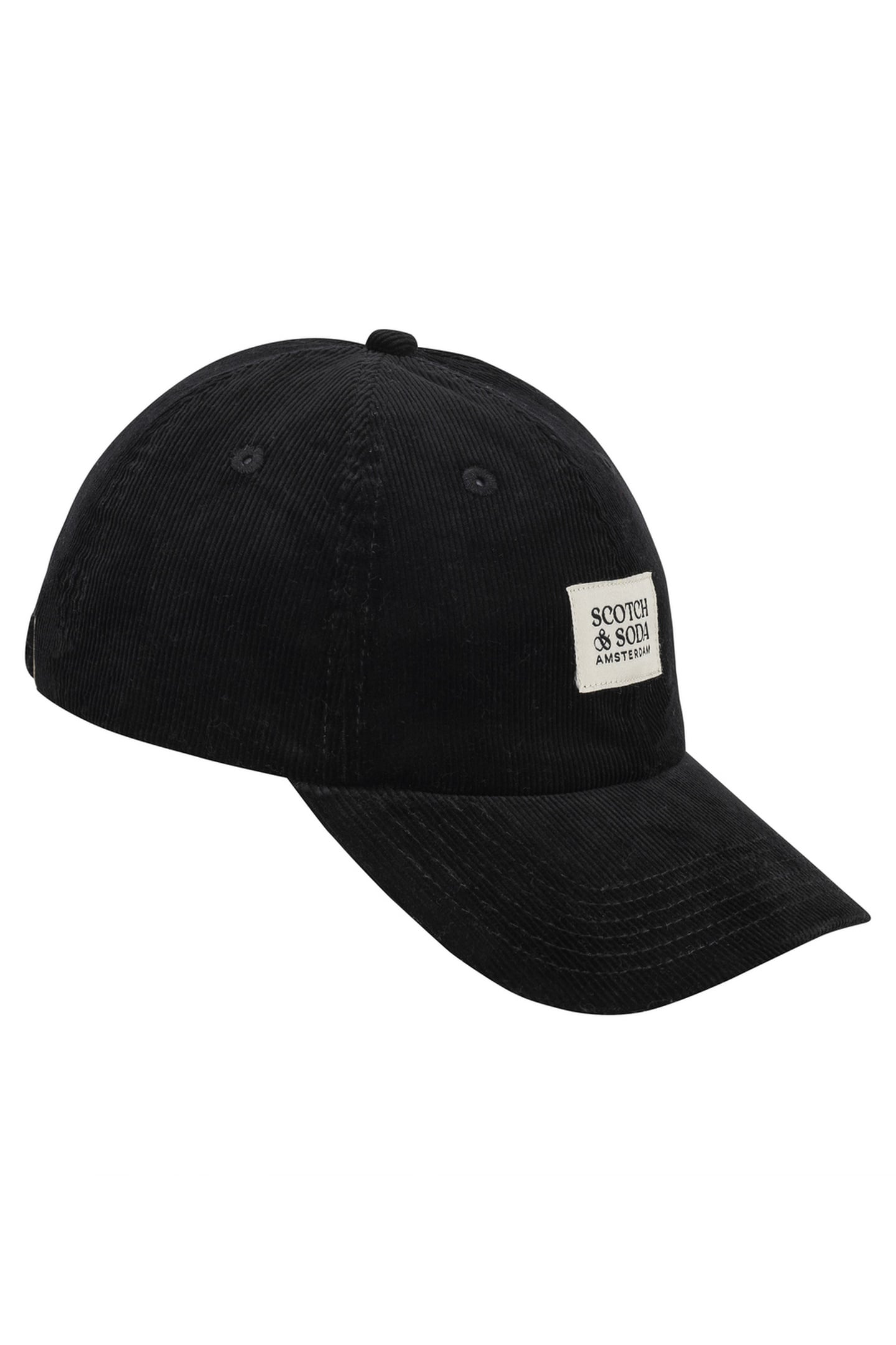 UNISEX S&S CORDUROY ADJUSTABLE CAP BLACK TRADITIONAL 4