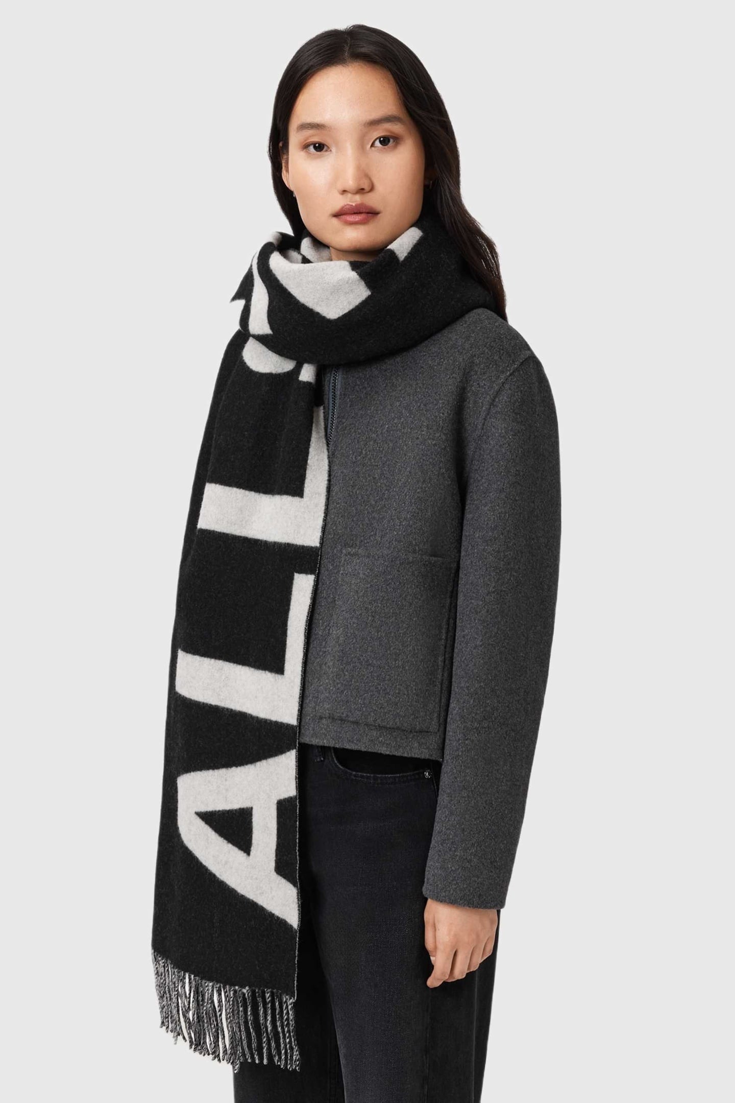UNDERGROUND SCARF BLACK/WHITE 1