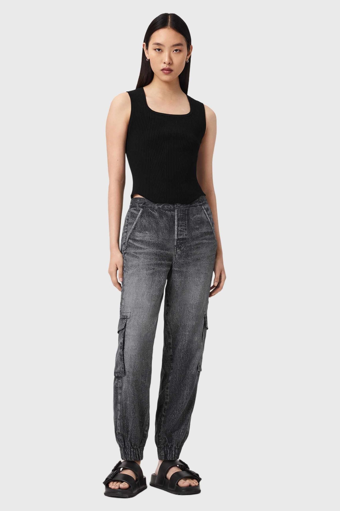 SELMA TROUSER ILLUSION BLACK 2