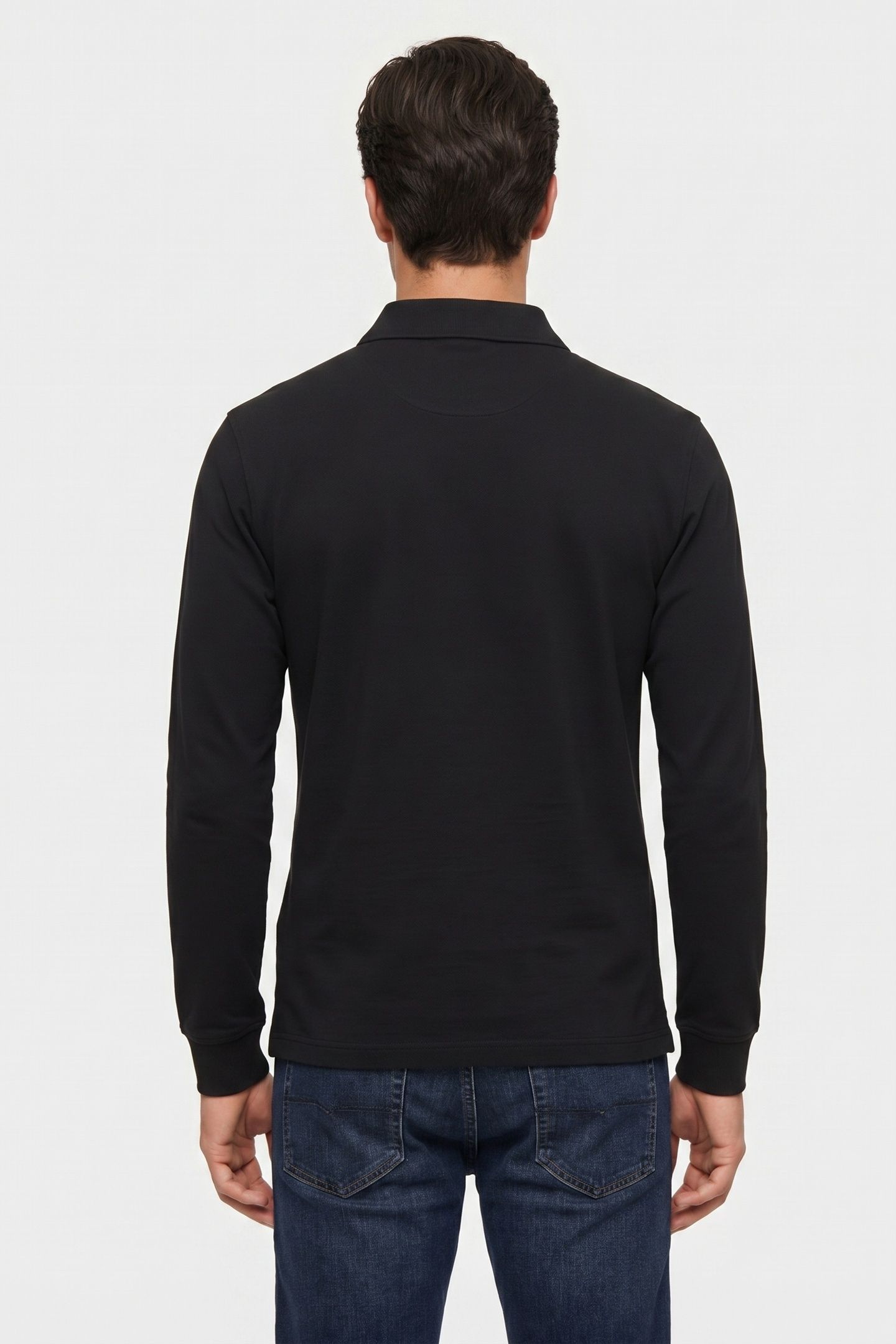 LS CASUAL PIQUE POLO BLACK 2