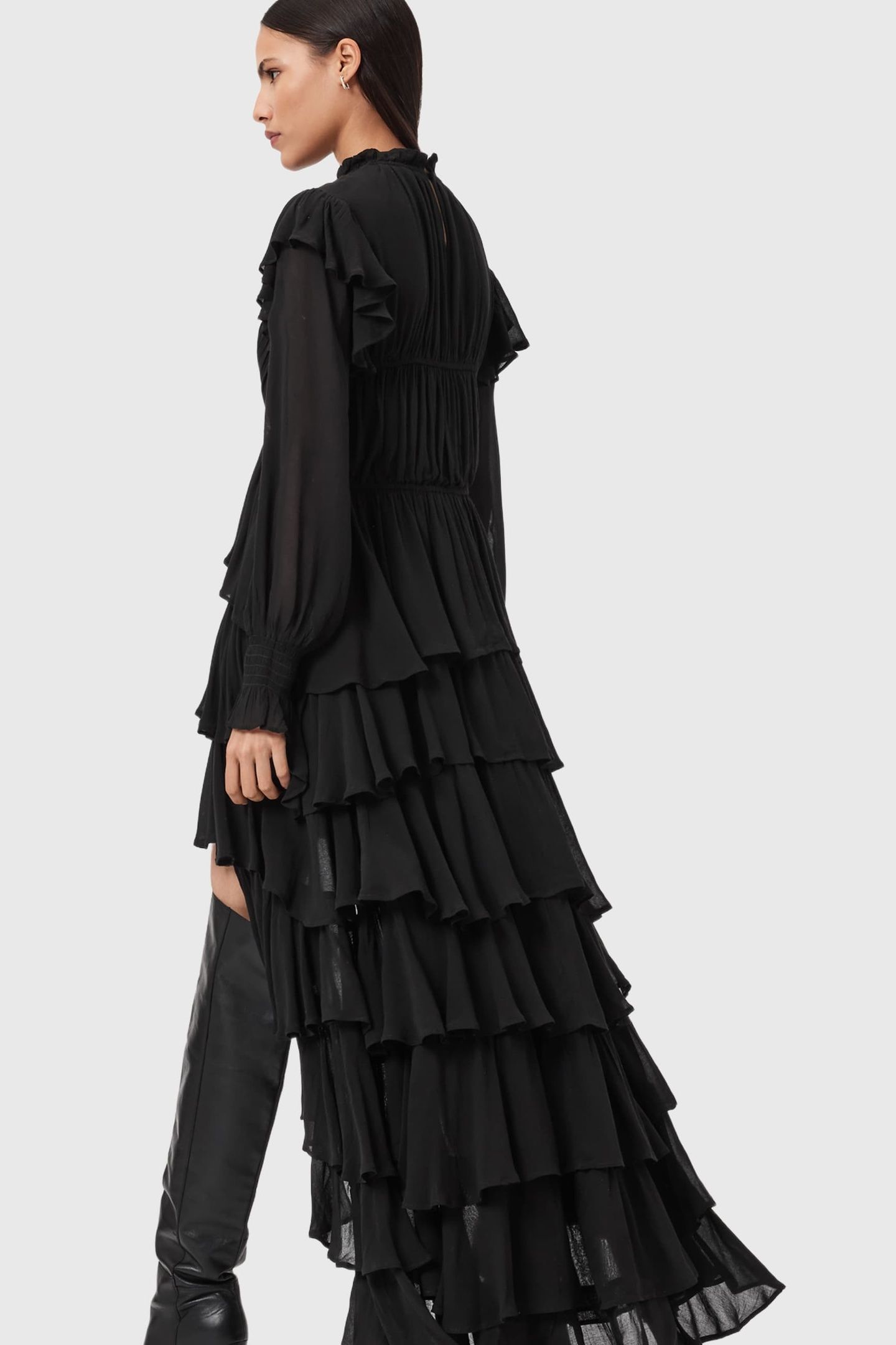 LEILA LS DRESS BLACK 6