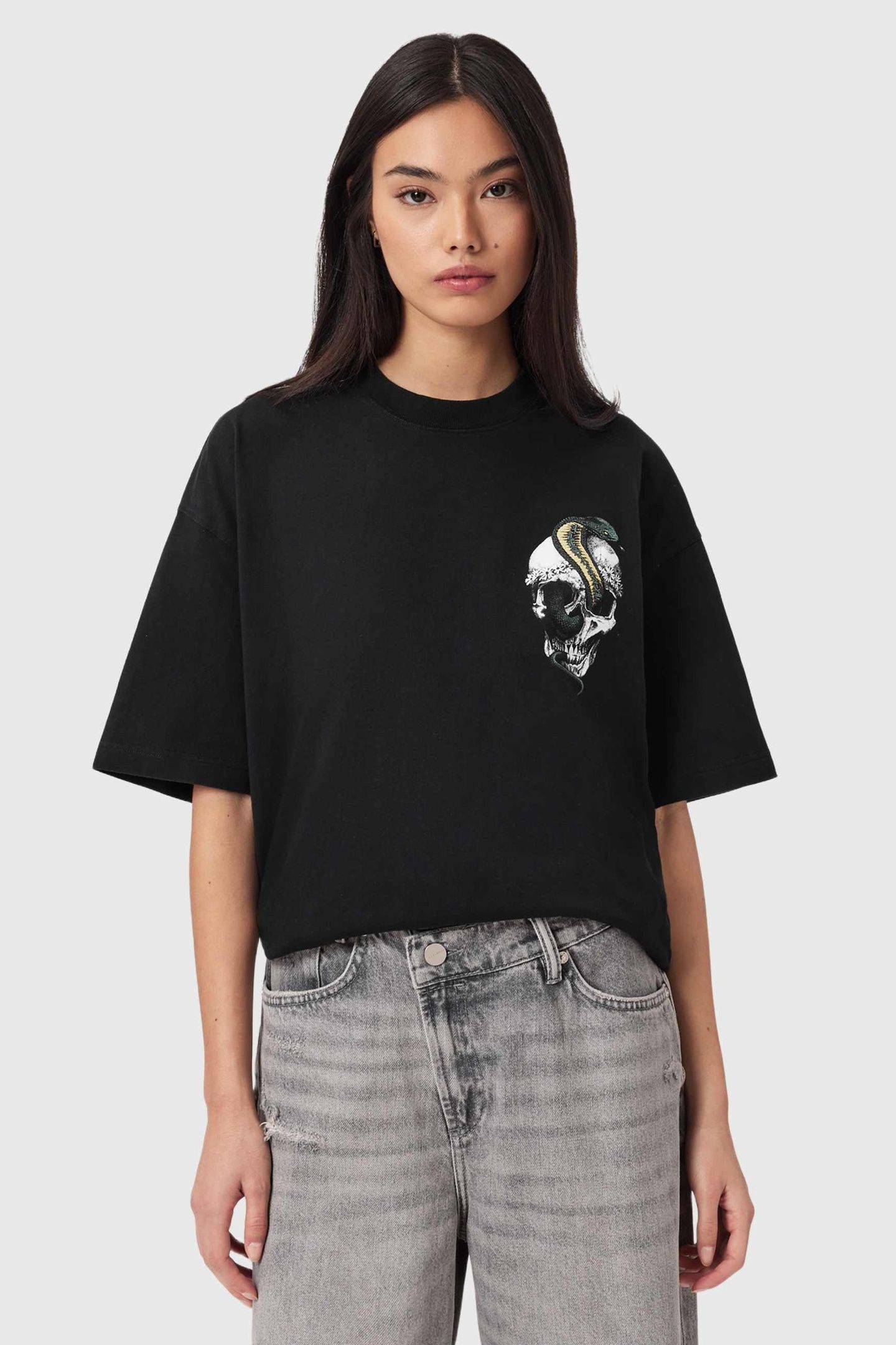 SNAKEHEAD ETTA TEE WASHED BLACK 5