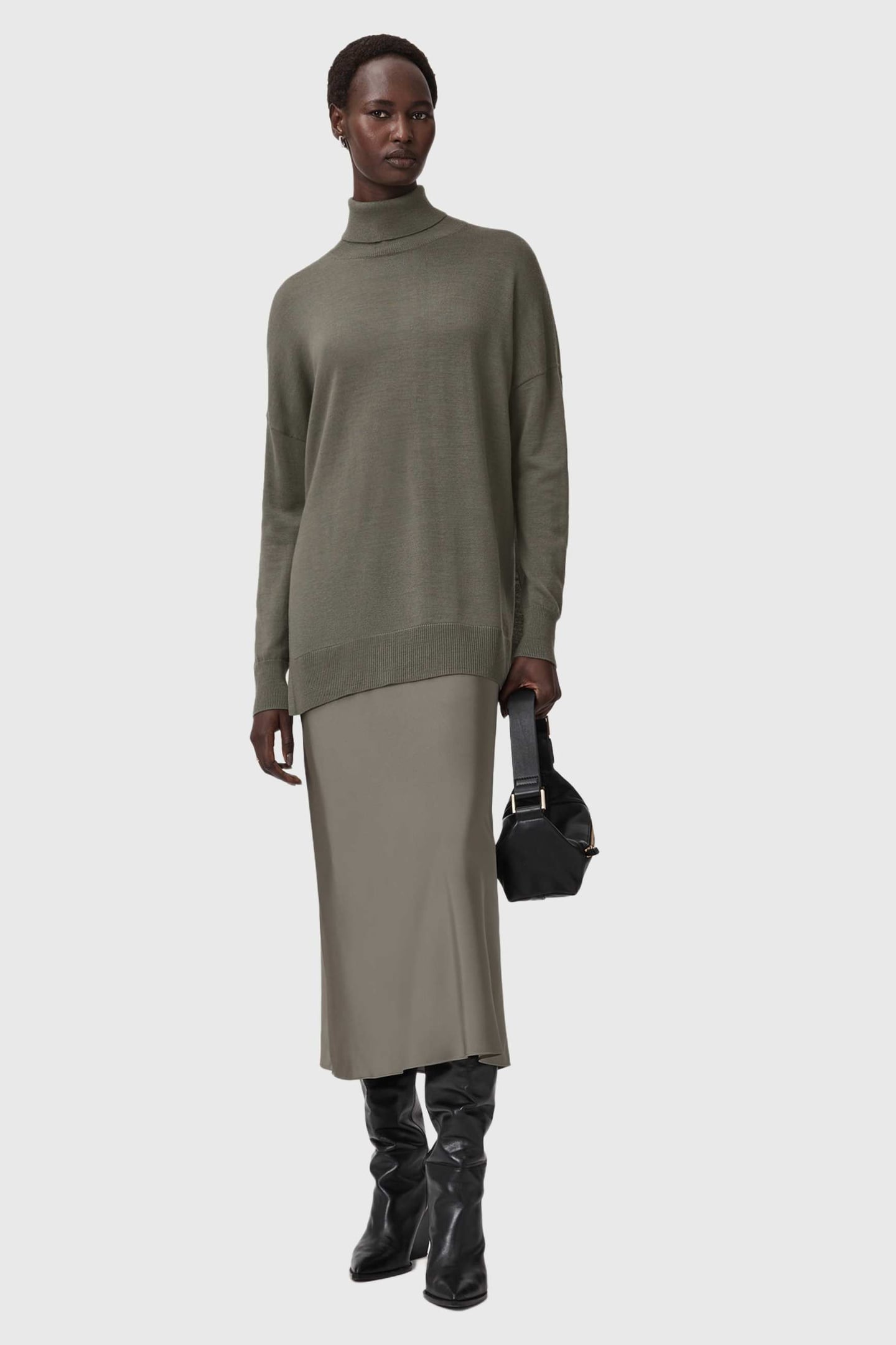 JUNO DRESS LIGHT KHAKI 1