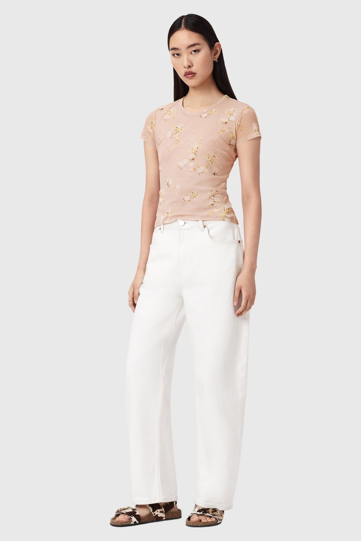 ELLIE MESH TEE EMPOLI POP PINK 2