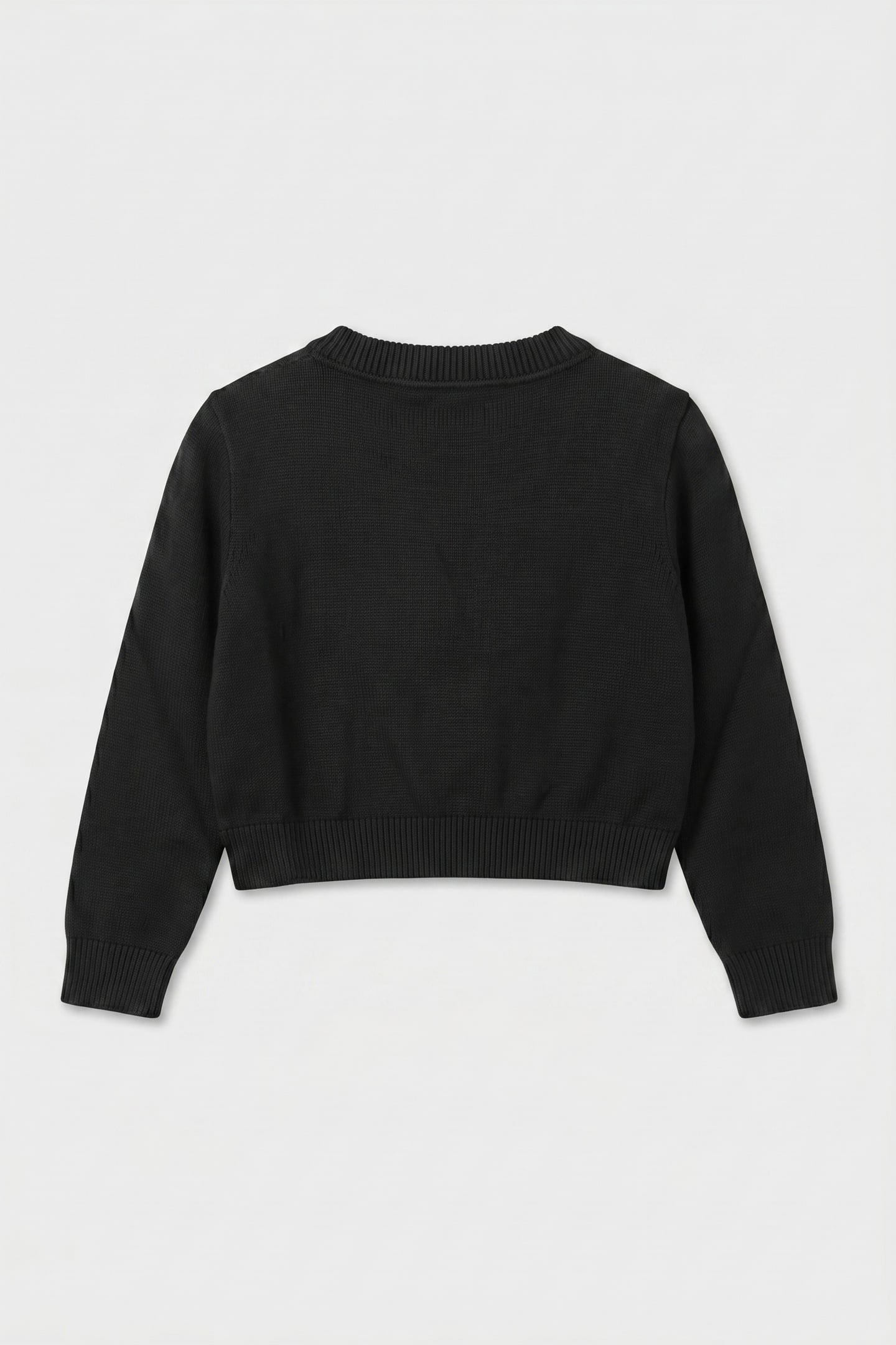 GIRLS MONOLOGO SWEATER BLACK 3