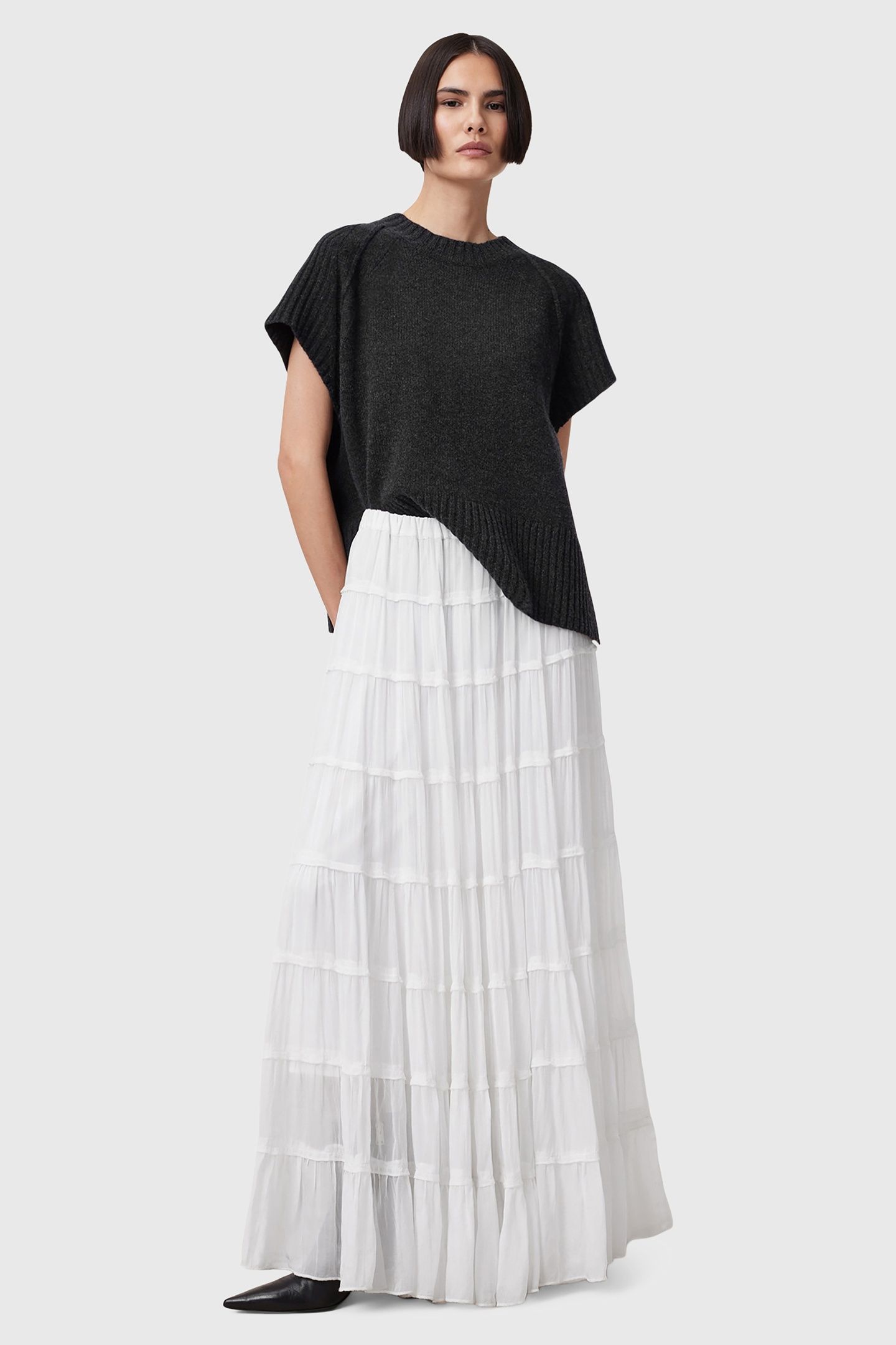 EVA MAXI SKIRT CHALK WHITE 1