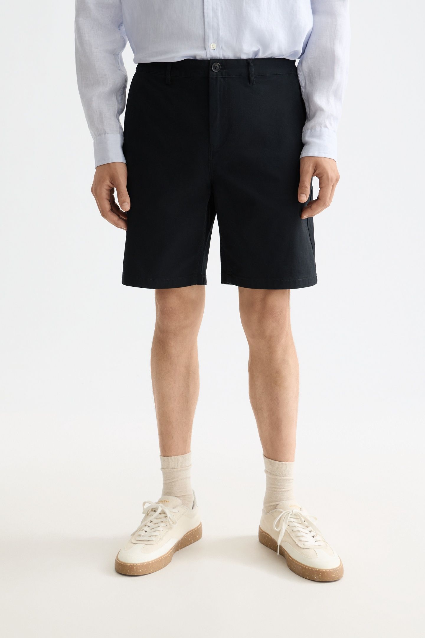 CORE STUART COTTON-BLEND TWILL REGULAR-FIT SHORT BLACK 2