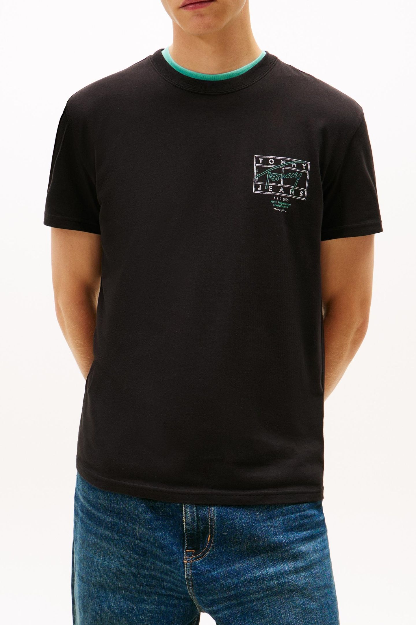 REGULAR SIGN SPRAY T-SHIRT BLACK 1