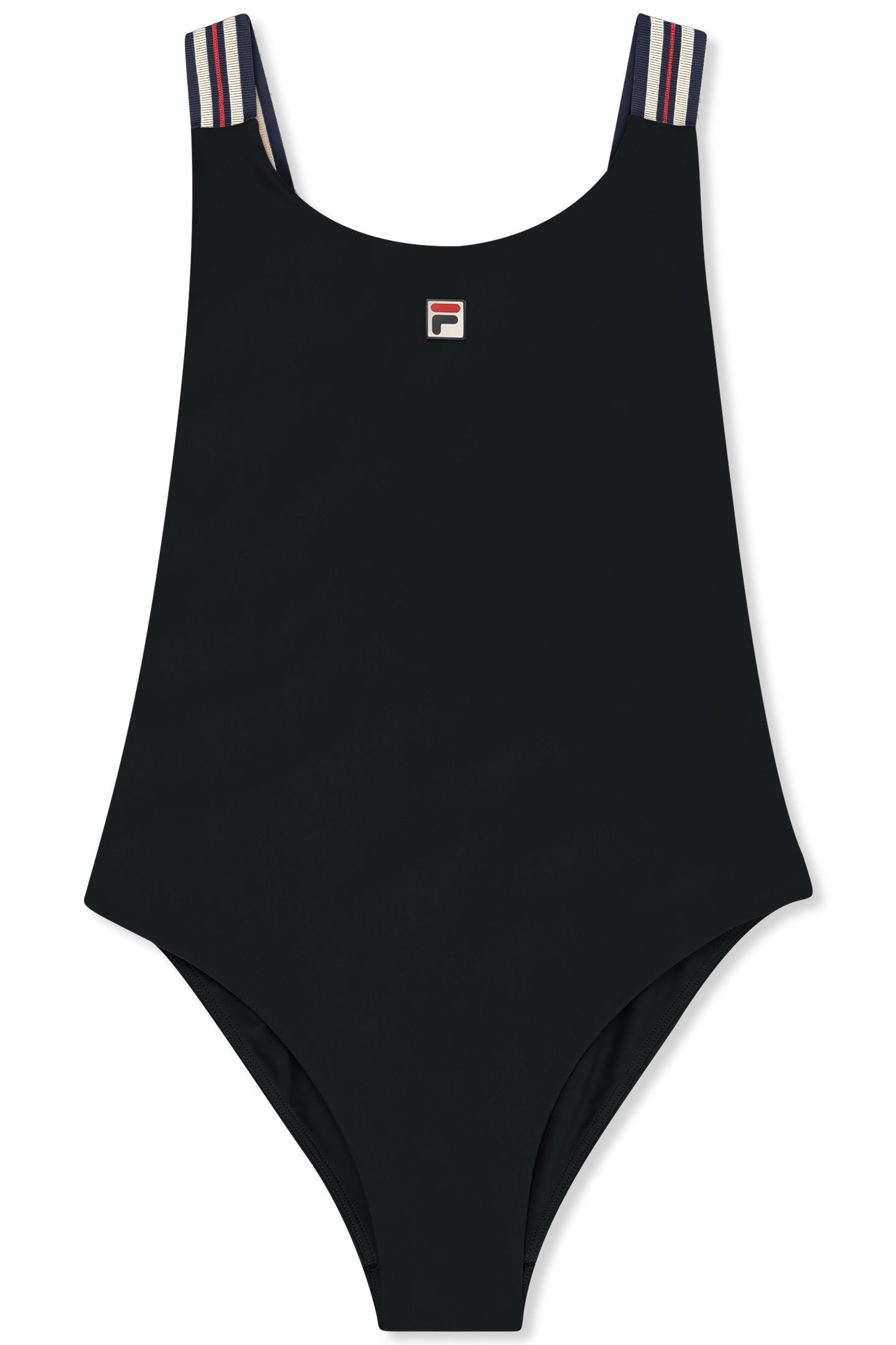 ANTONA HERITAGE TAPE SCOOP BACK SWIMSUIT BLACK 3