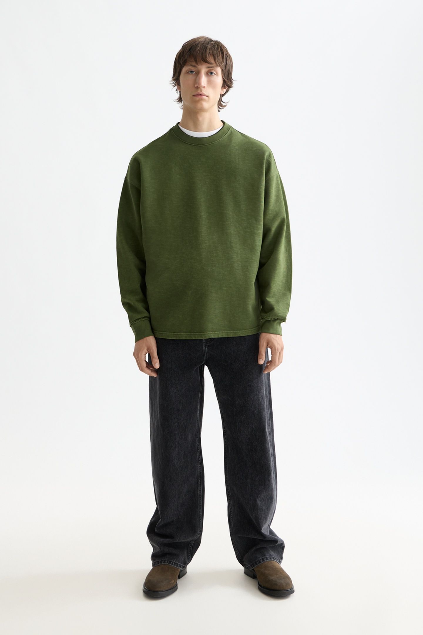 CORE - 3 CROSSES SWEATSHIRT KHAKI 1