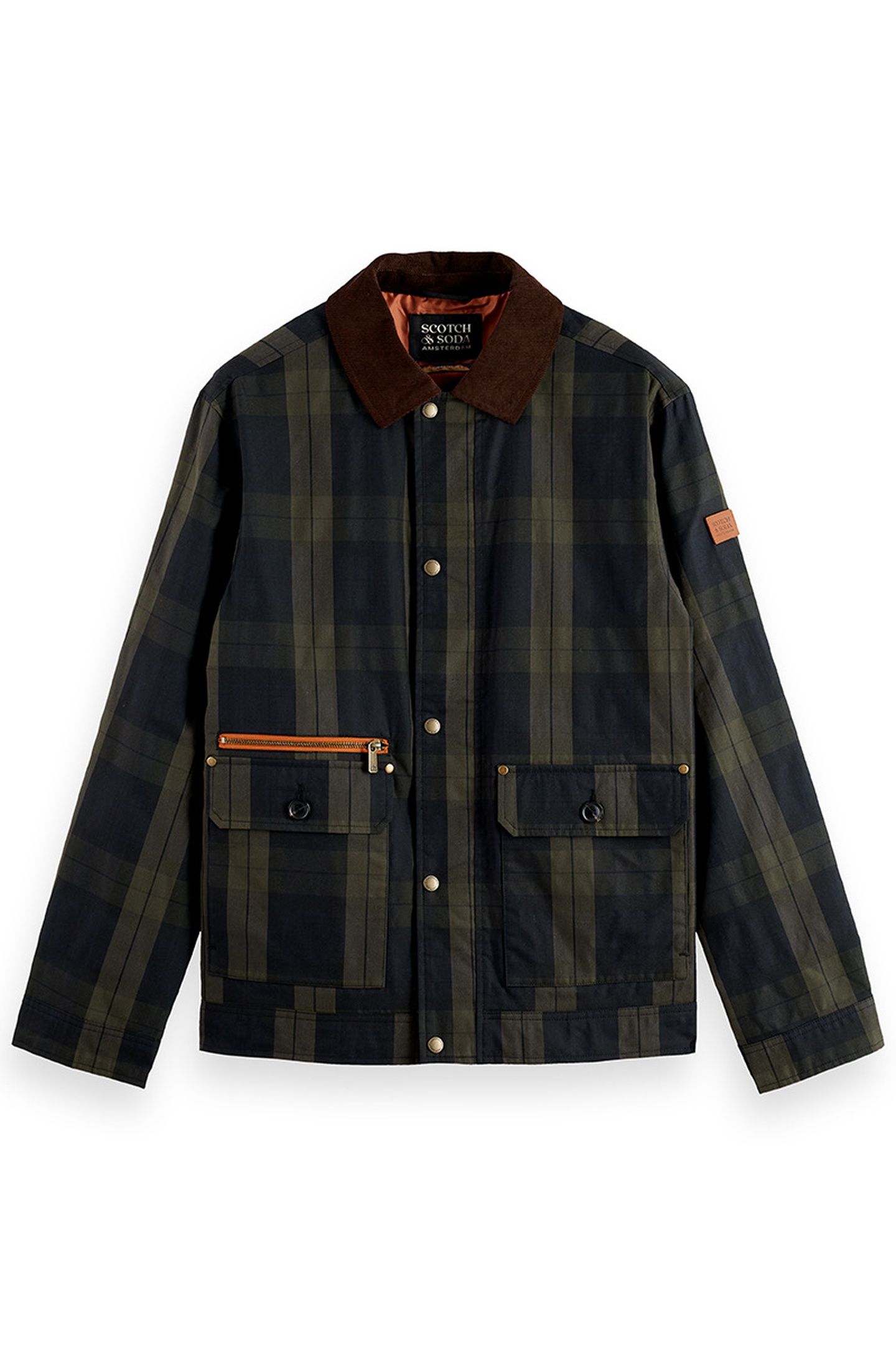 WAX COTTON JACKET BLACKWATCH CHECK 4