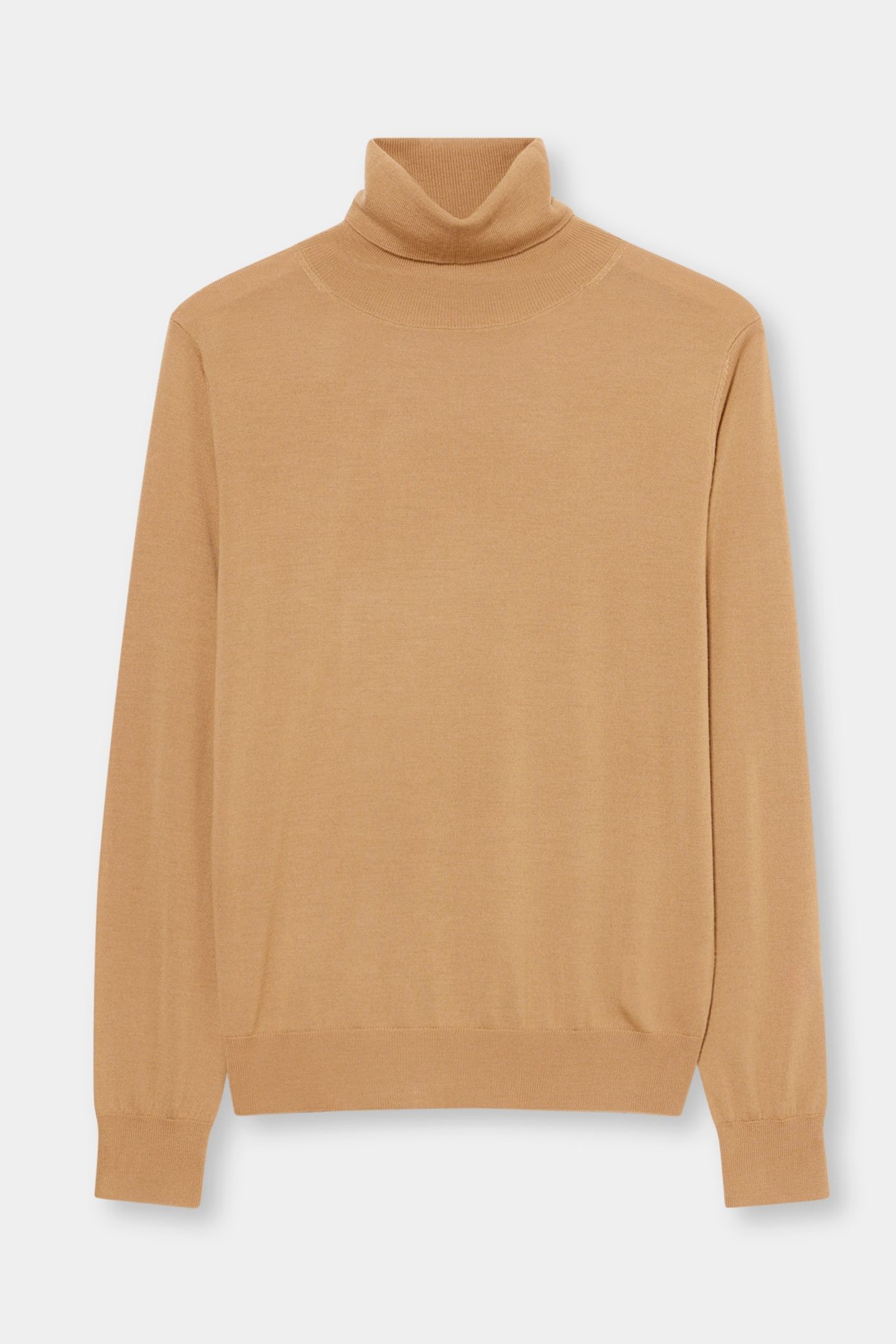 MERINO WOOL TURTLENECK CAMEL 3