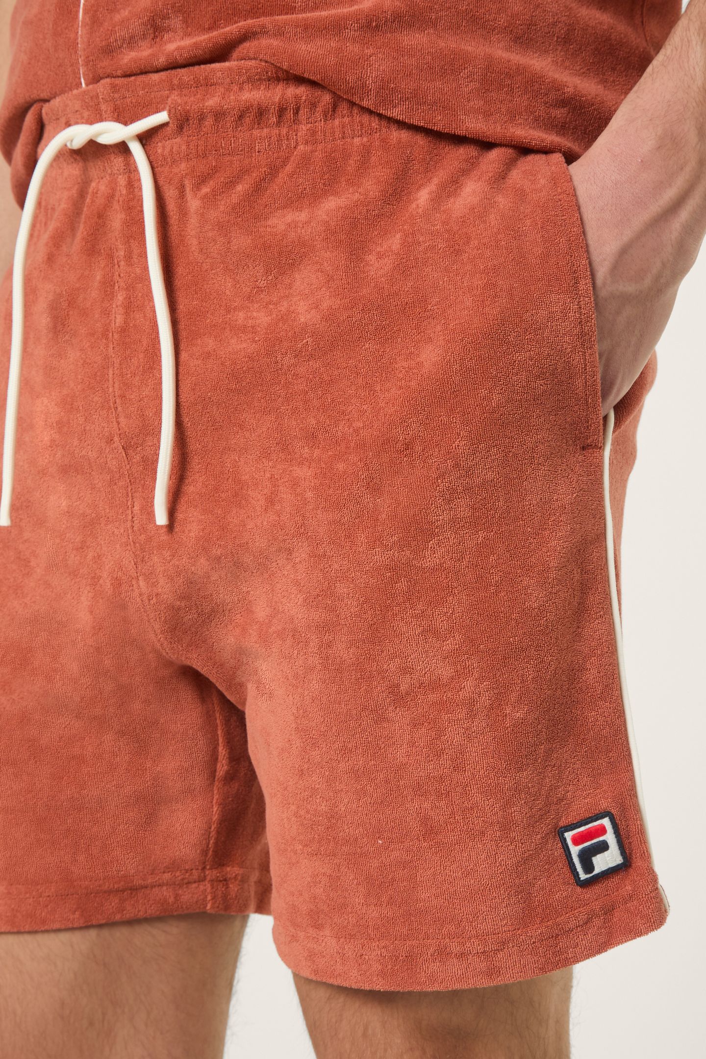 EMPOLI REGULAR TOWELLING SHORTS ETRUSCAN RED 4