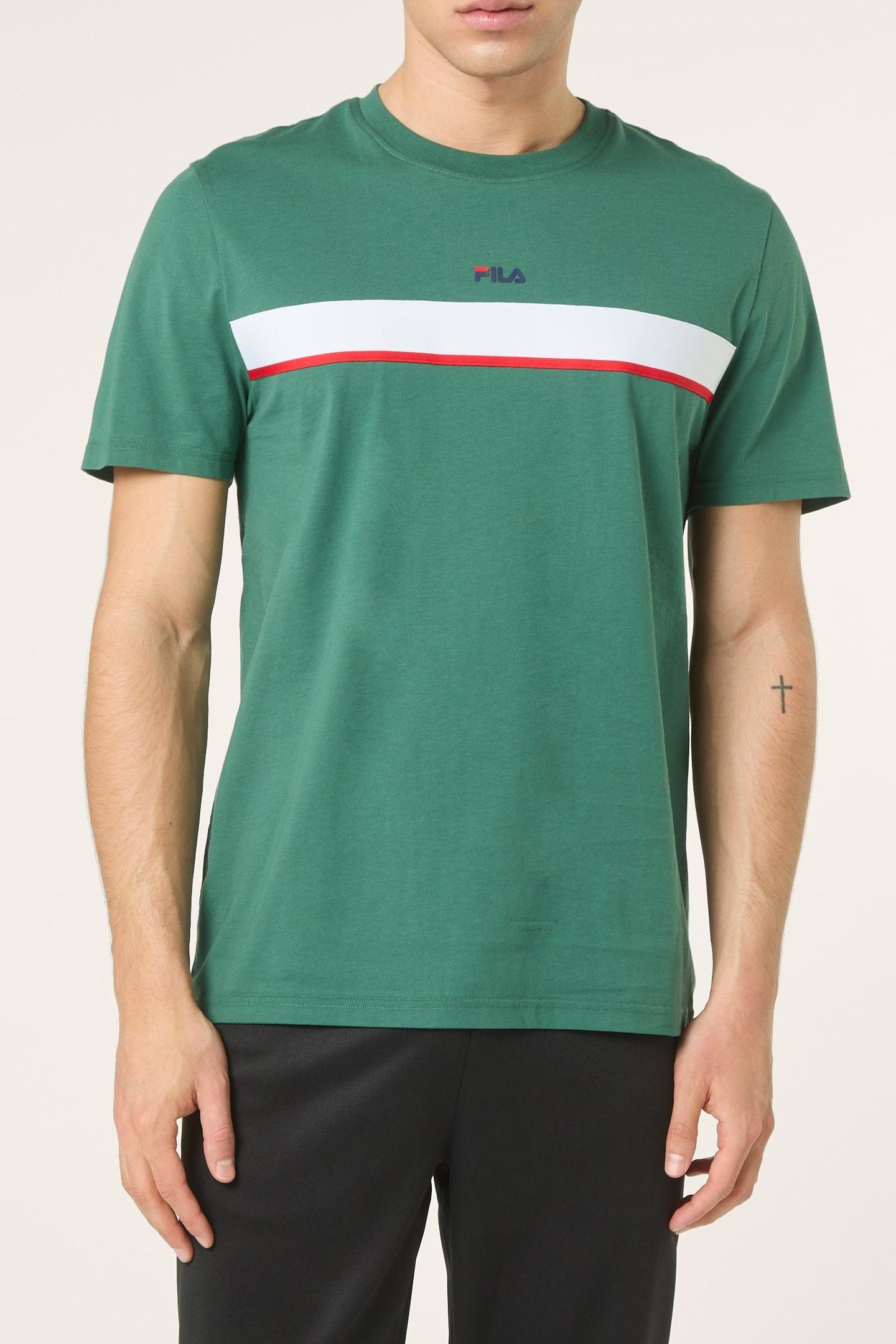 SAGANO REGULAR TAPED T-SHIRT POSY GREEN 1