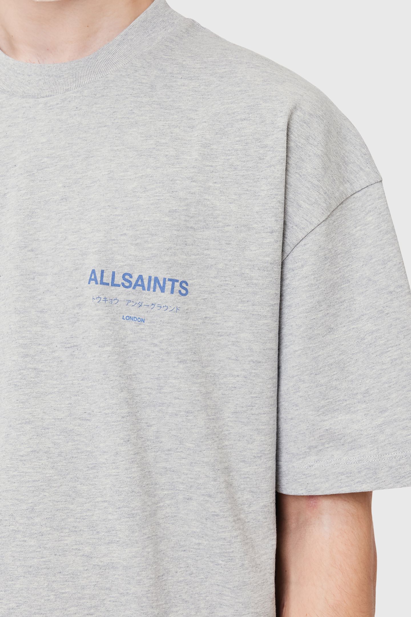 UNDERGROUND SS CREW GREY MARL/BLUE 6