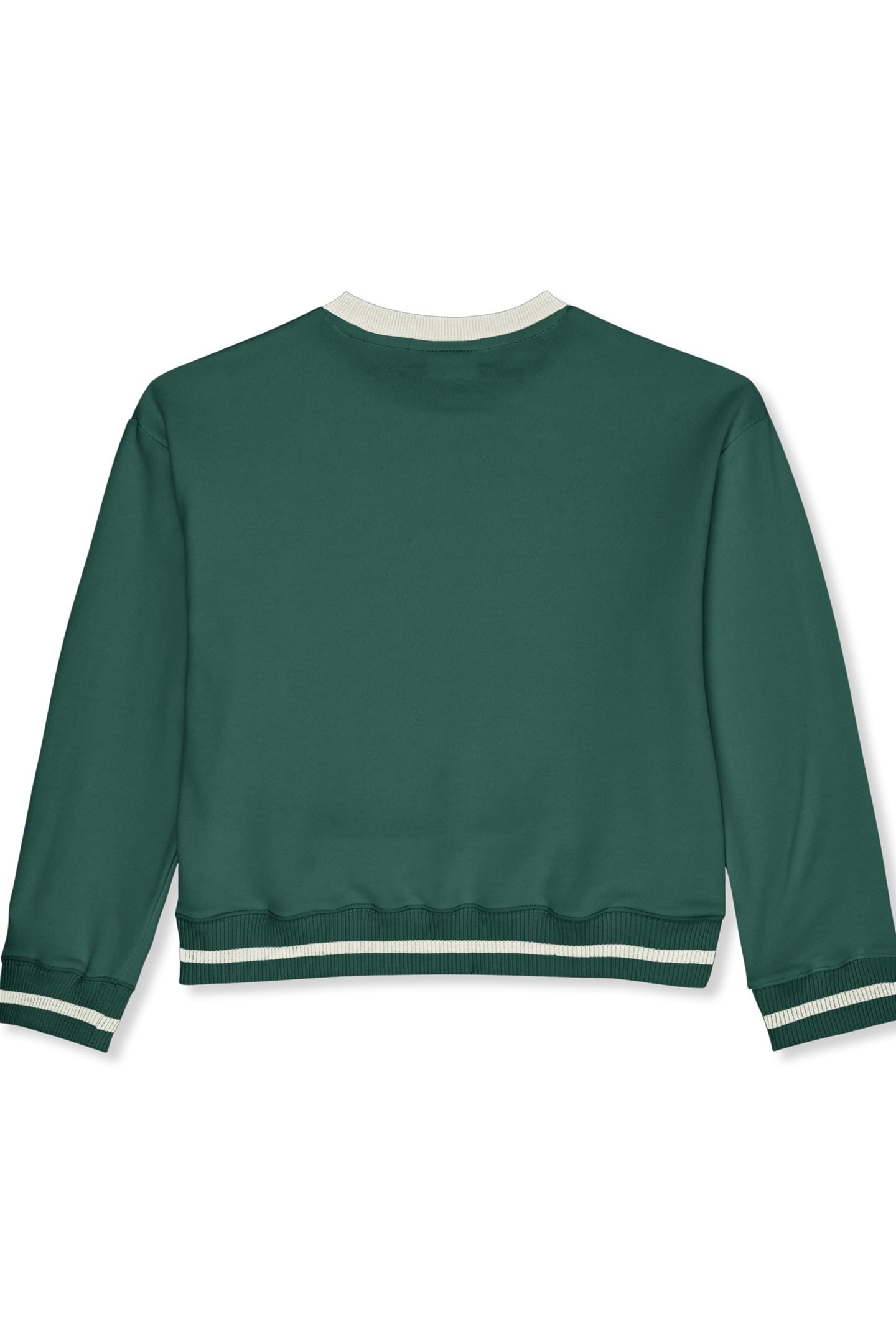 MARLIA RELAXED GRAPHIC CREWNECK SWEATSHIRT POSY GREEN 2