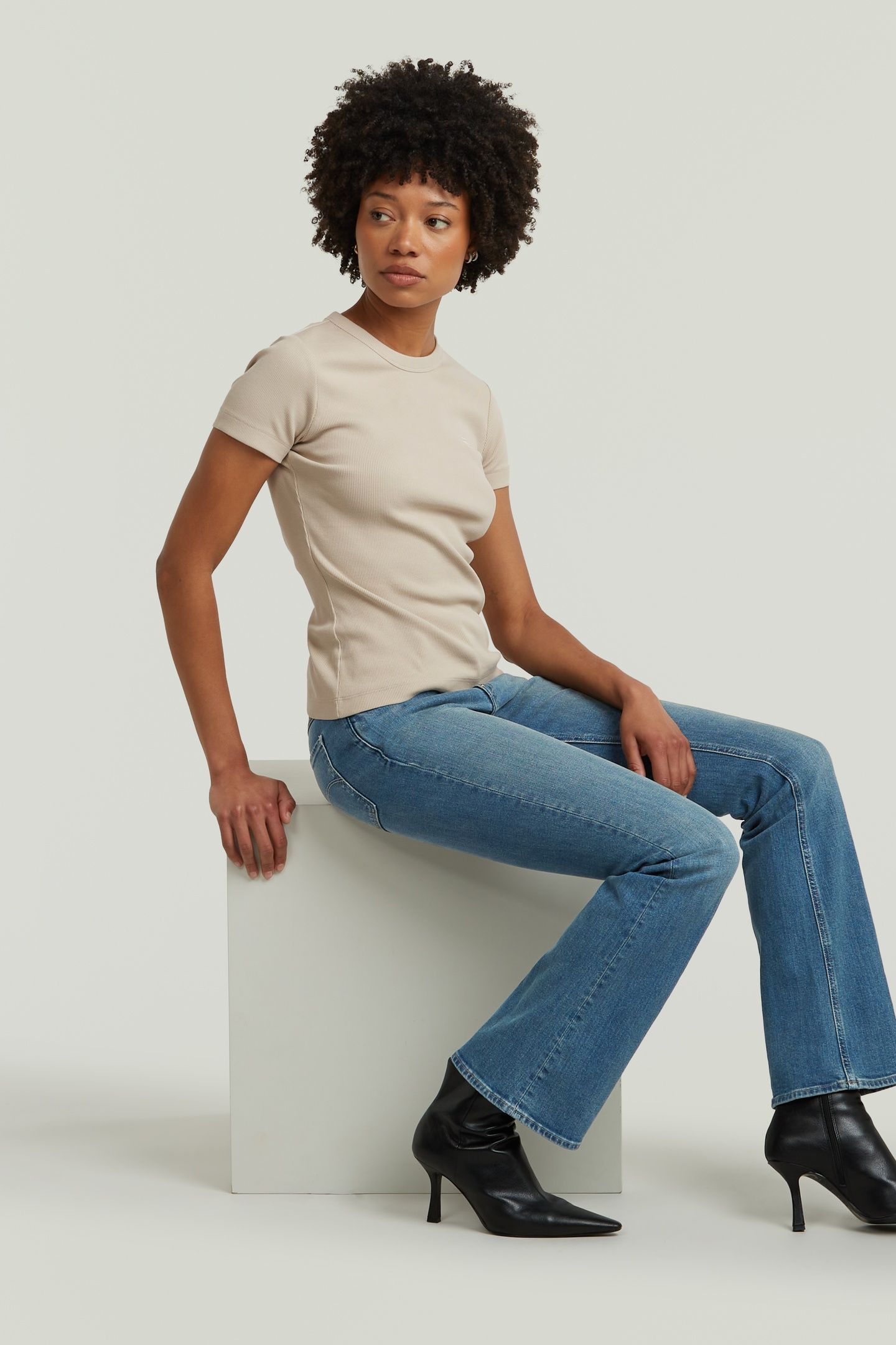NOXER BOOTCUT JEANS MEDIUM BLUE 8