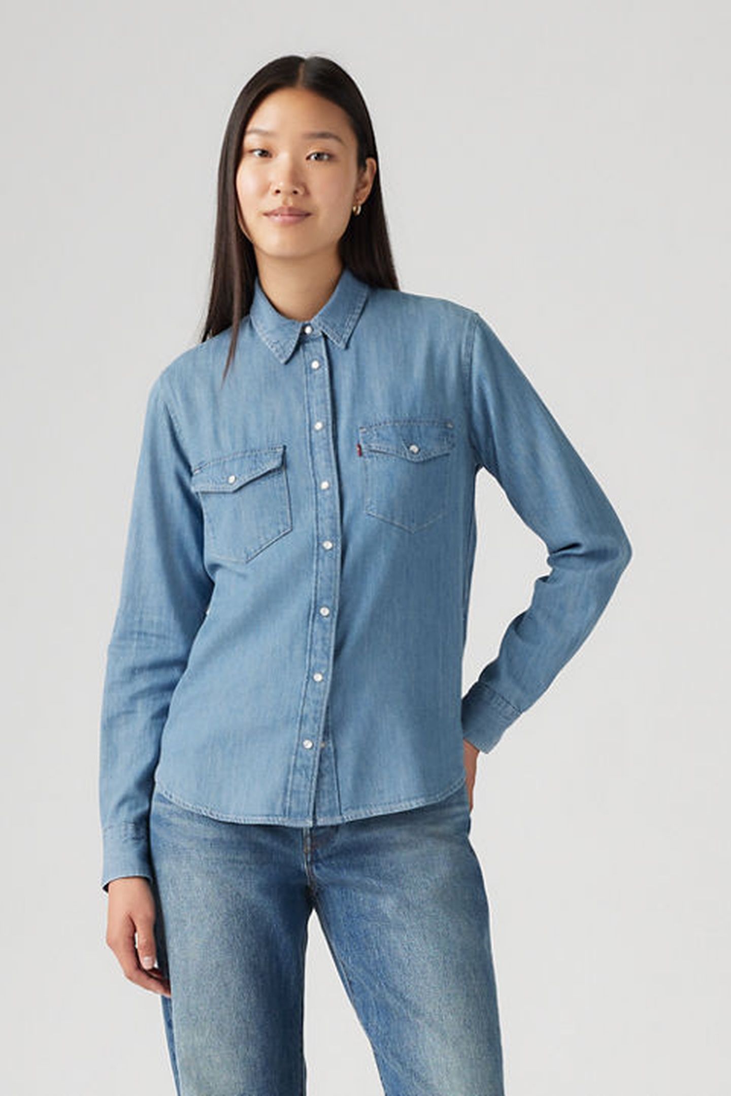 ICONIC WESTERN LINEN+ DENIM SHIRT 1